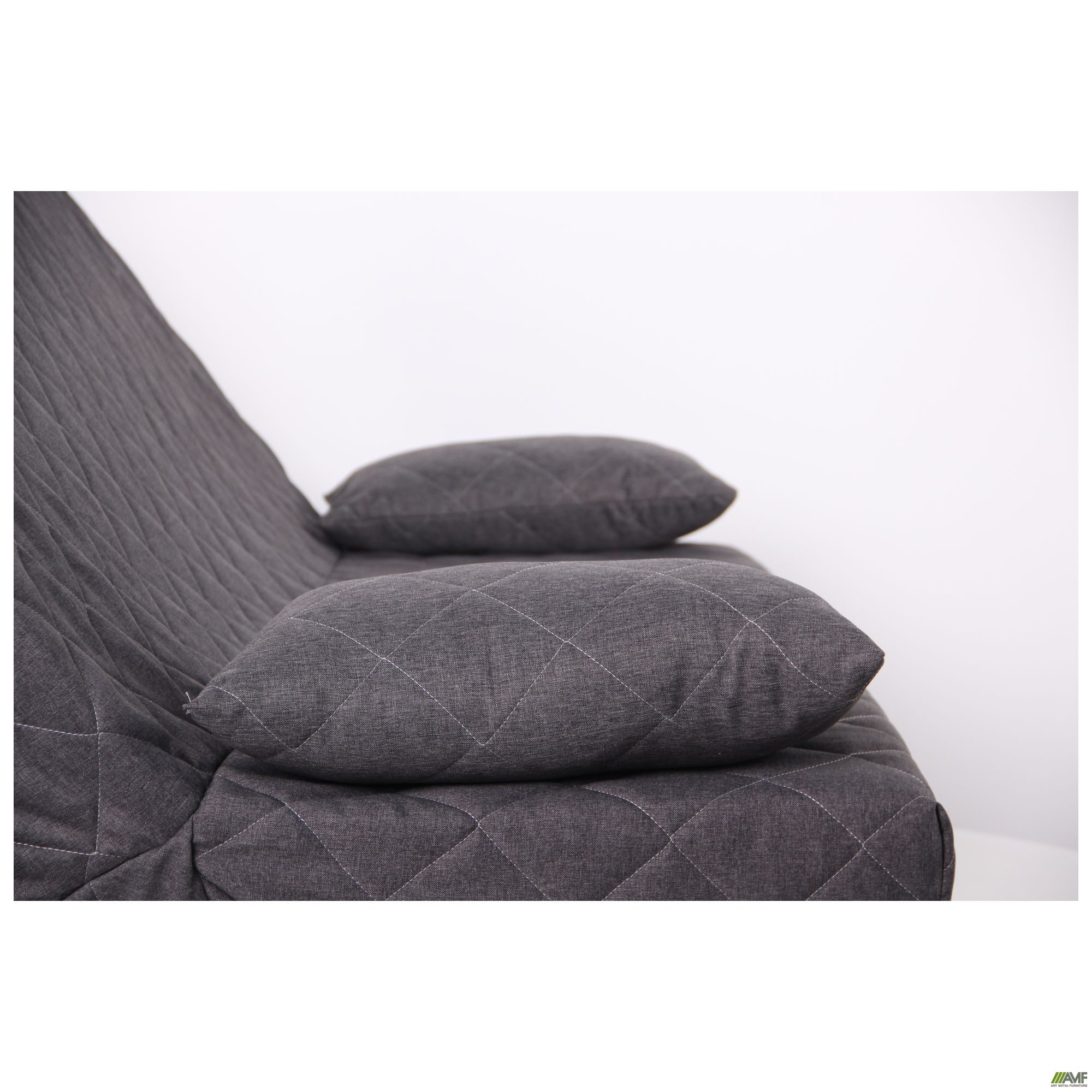 Фото 17 - Диван Ньюс механизм клик-кляк Саванна Нова 14 DK. Grey с двумя подушками со штрихкодом EAN 