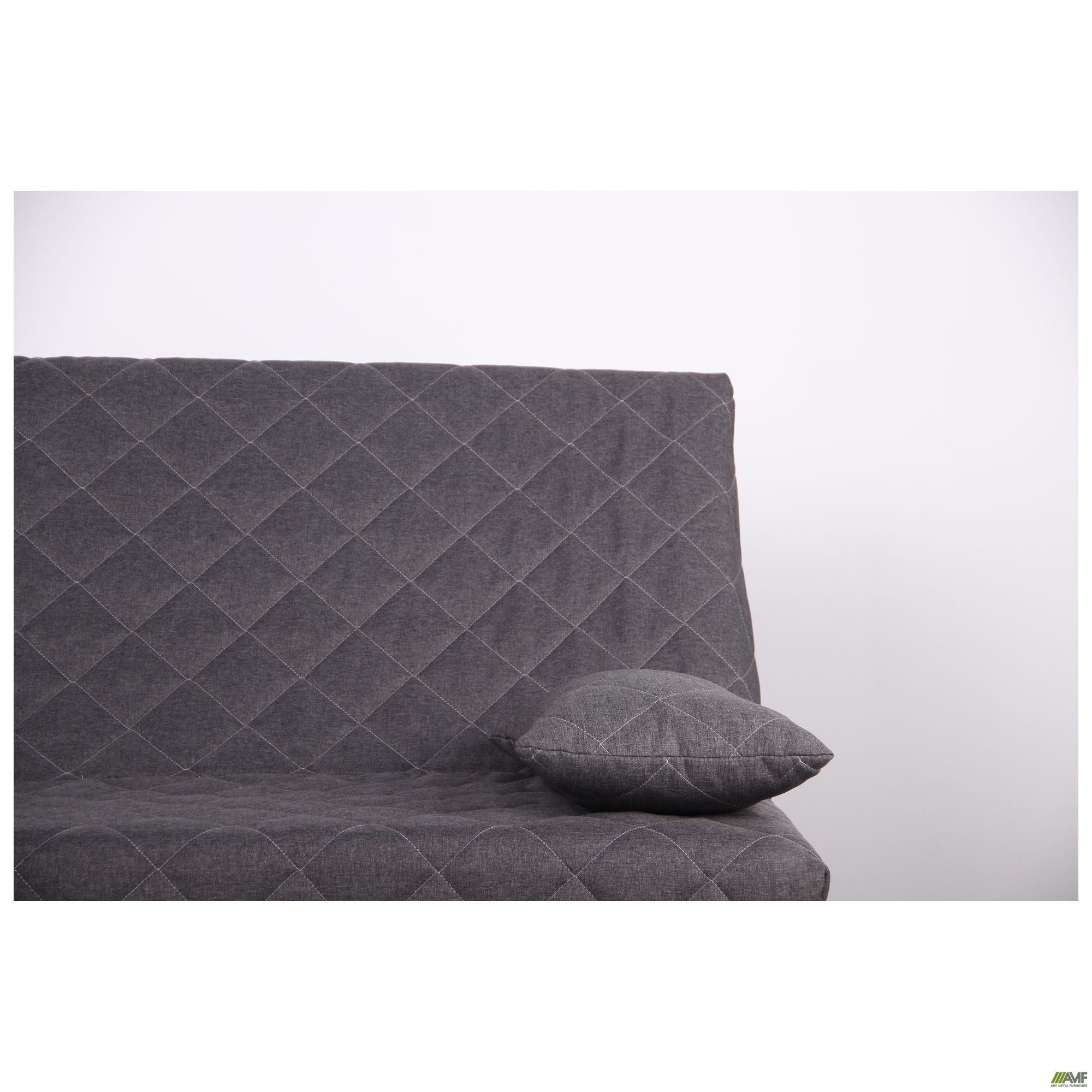Фото 9 - Диван Ньюс механизм клик-кляк Саванна Нова 14 DK. Grey с двумя подушками со штрихкодом EAN 