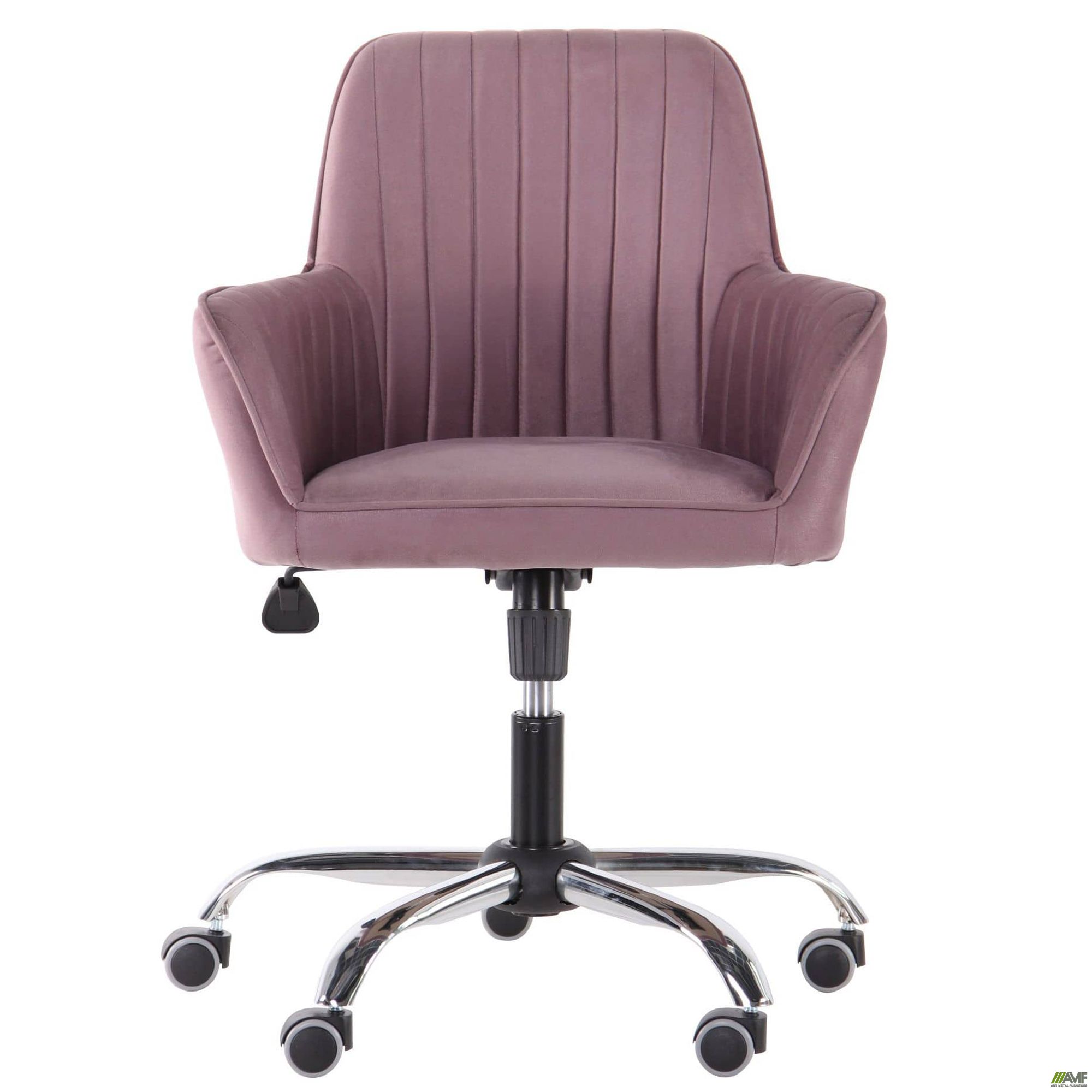 Фото 3 - Кресло Аспен хром ткань Flox 77 лиловый со штрихкодом EAN 