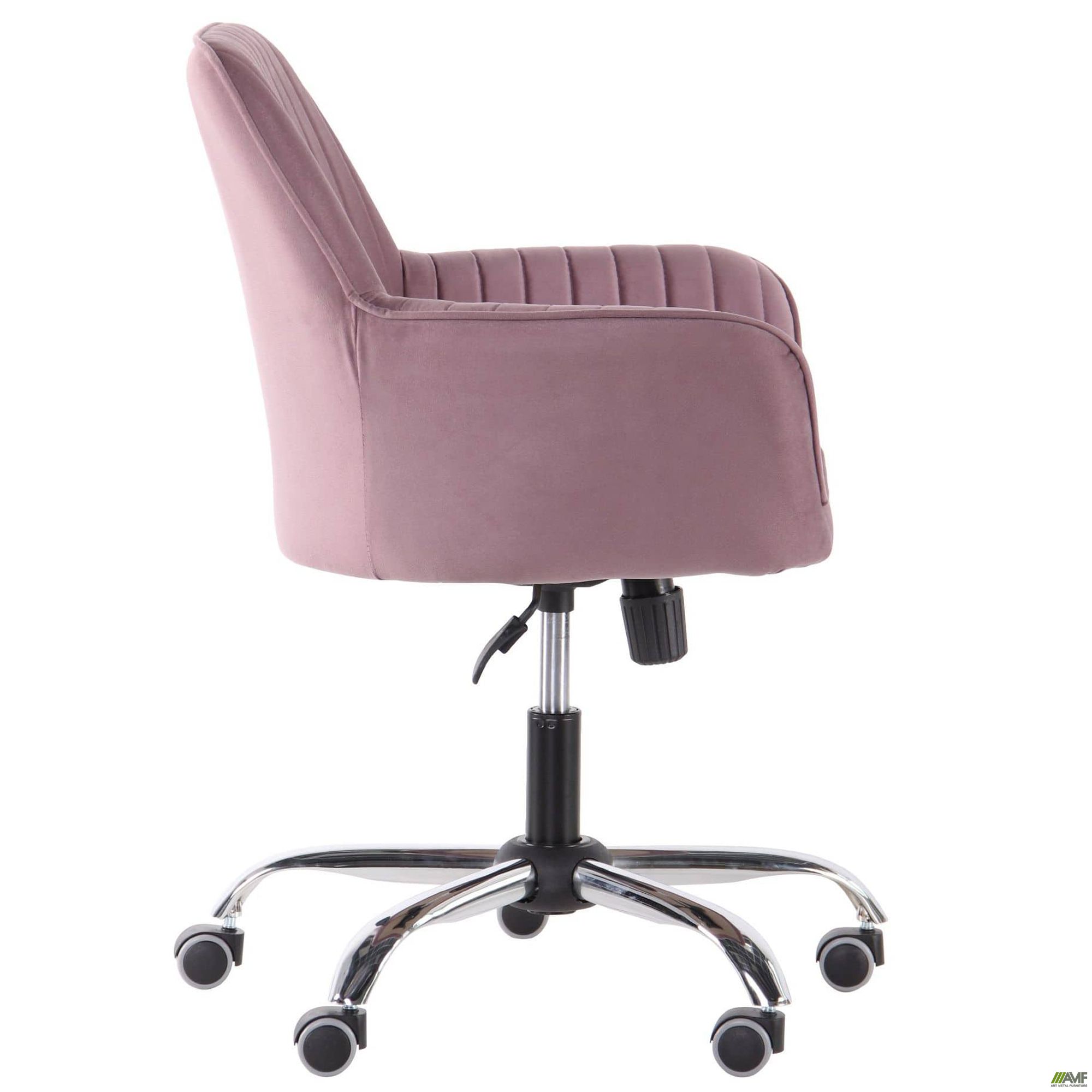 Фото 4 - Кресло Аспен хром ткань Flox 77 лиловый со штрихкодом EAN 
