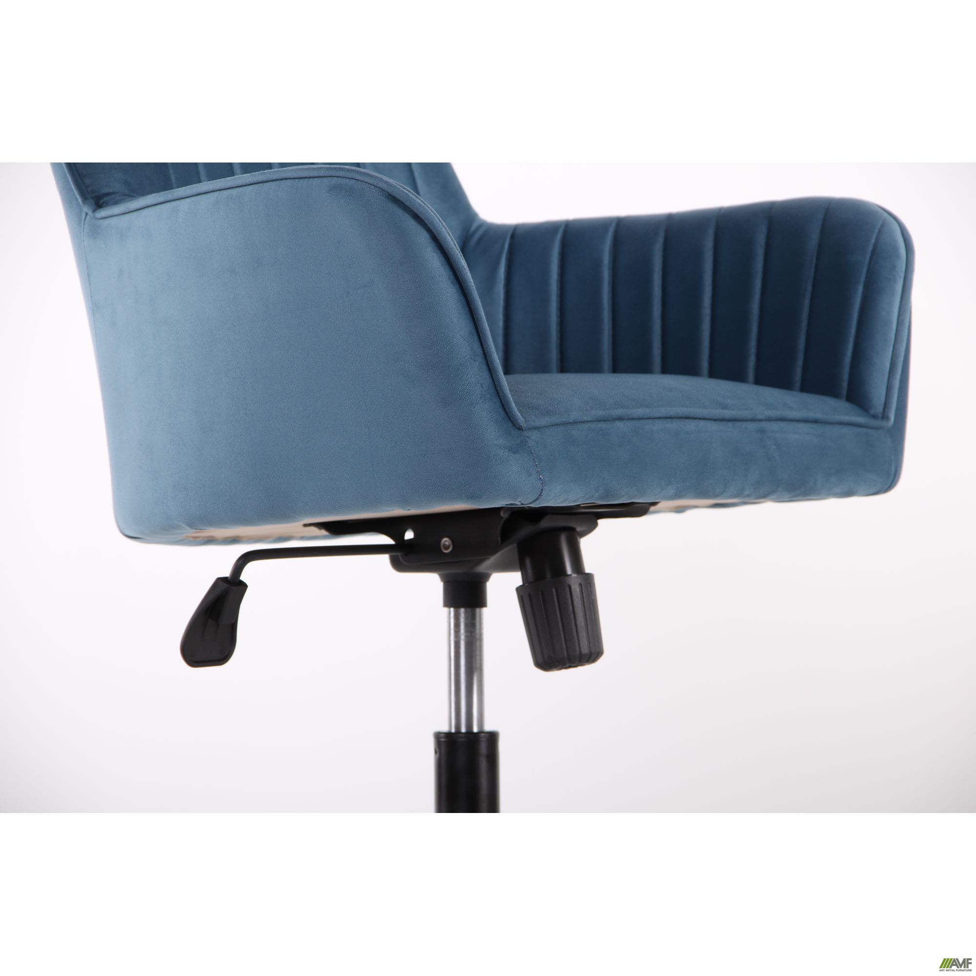 Фото 12 - Кресло Аспен хром ткань Flox 85 синий со штрихкодом EAN 