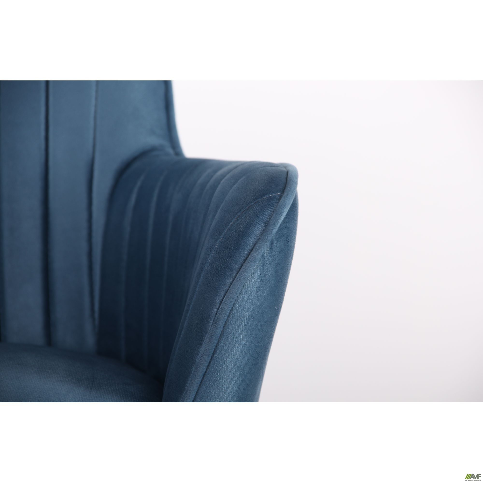 Фото 10 - Кресло Аспен хром ткань Flox 85 синий со штрихкодом EAN 