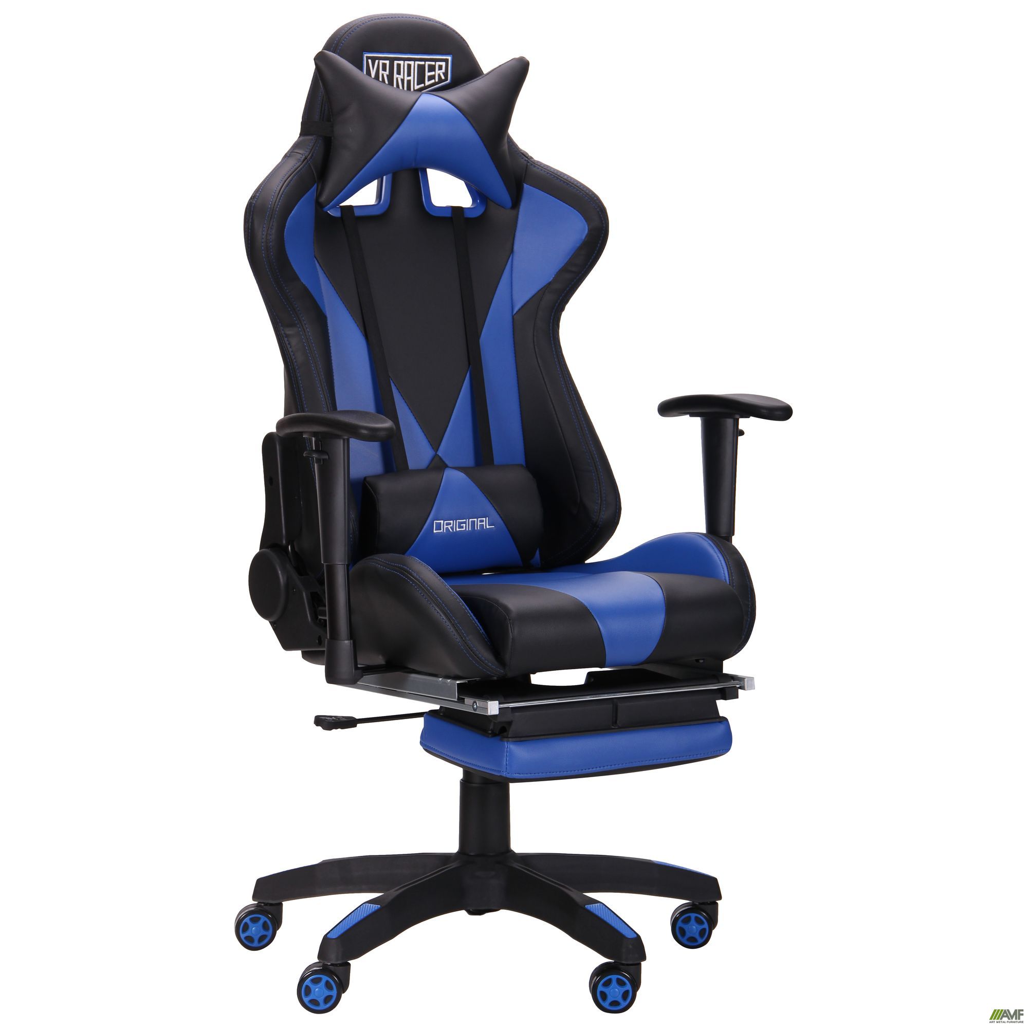 Фото 1 - Кресло VR Racer Magnus черный/синий 