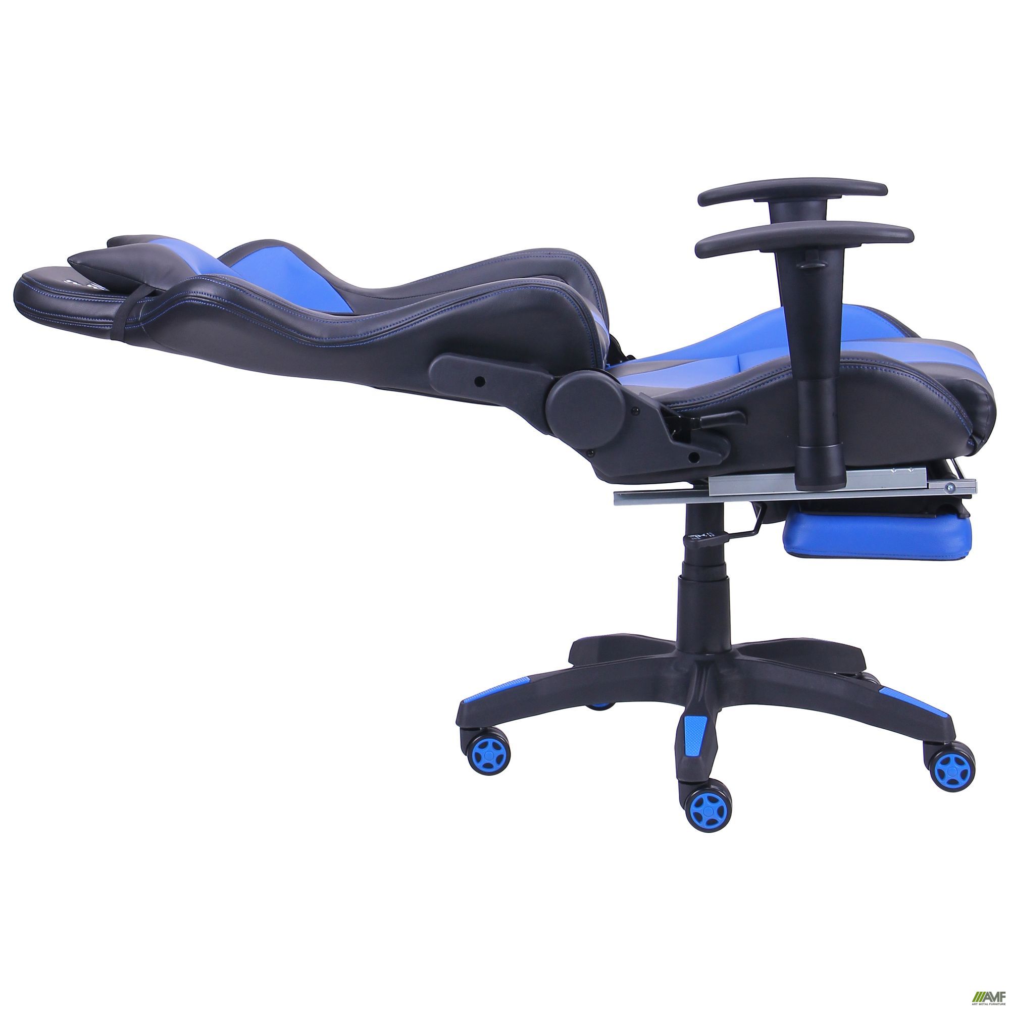 Фото 6 - Кресло VR Racer Magnus черный/синий 