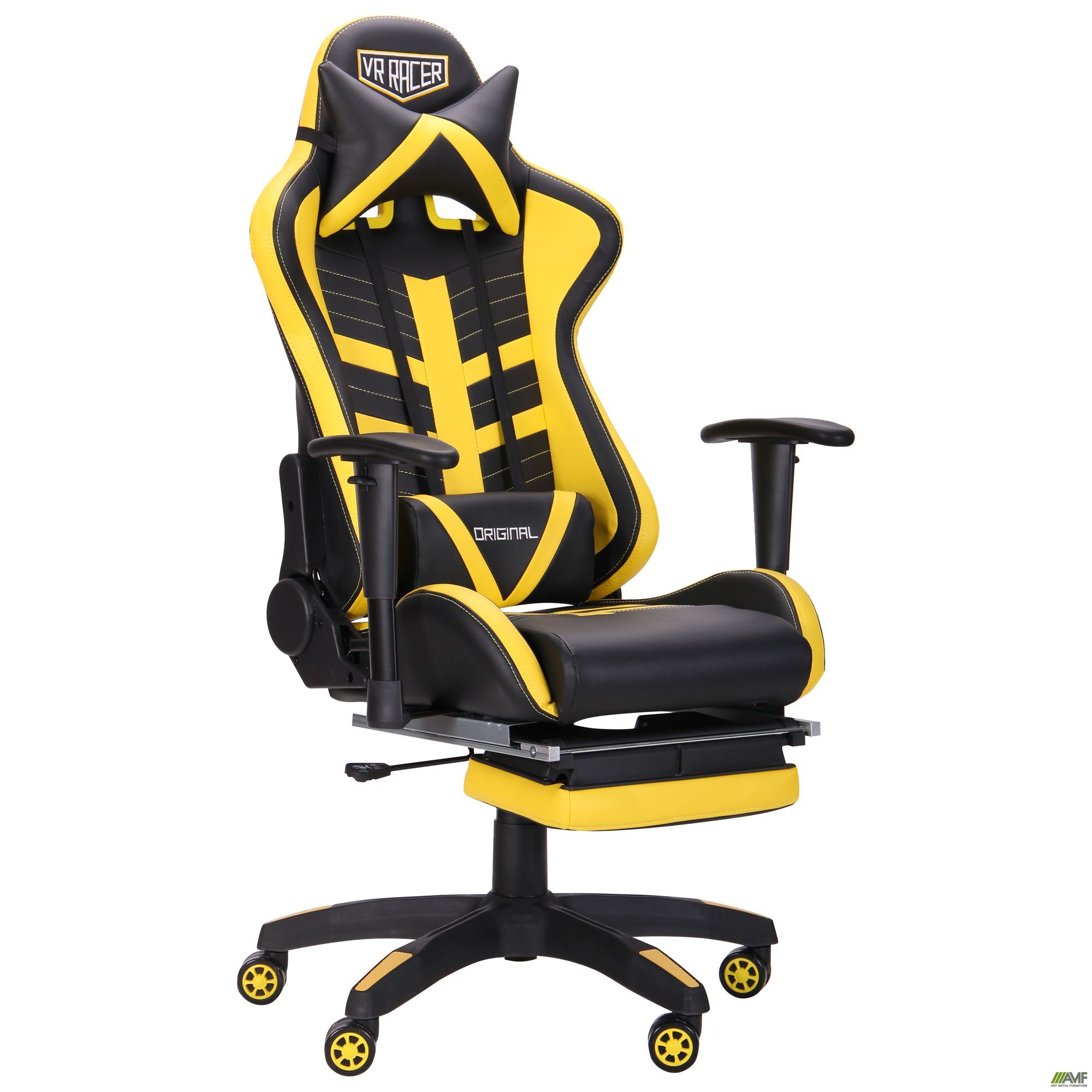 Фото 1 - Кресло VR Racer BattleBee черный/желтый 