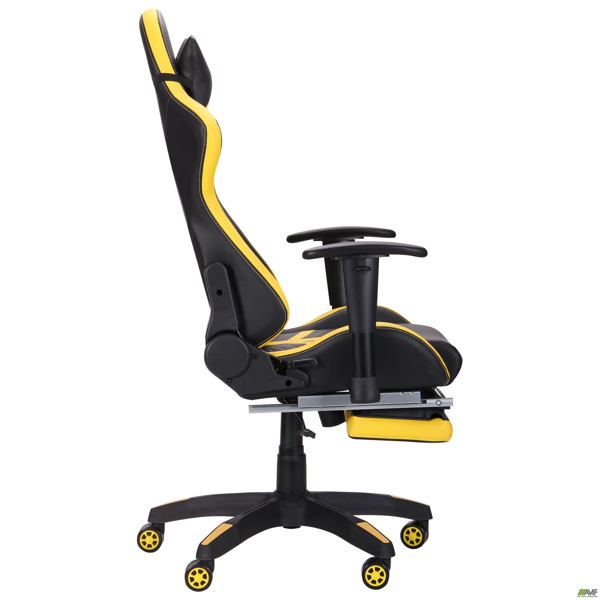 Фото 3 - Кресло VR Racer BattleBee черный/желтый 