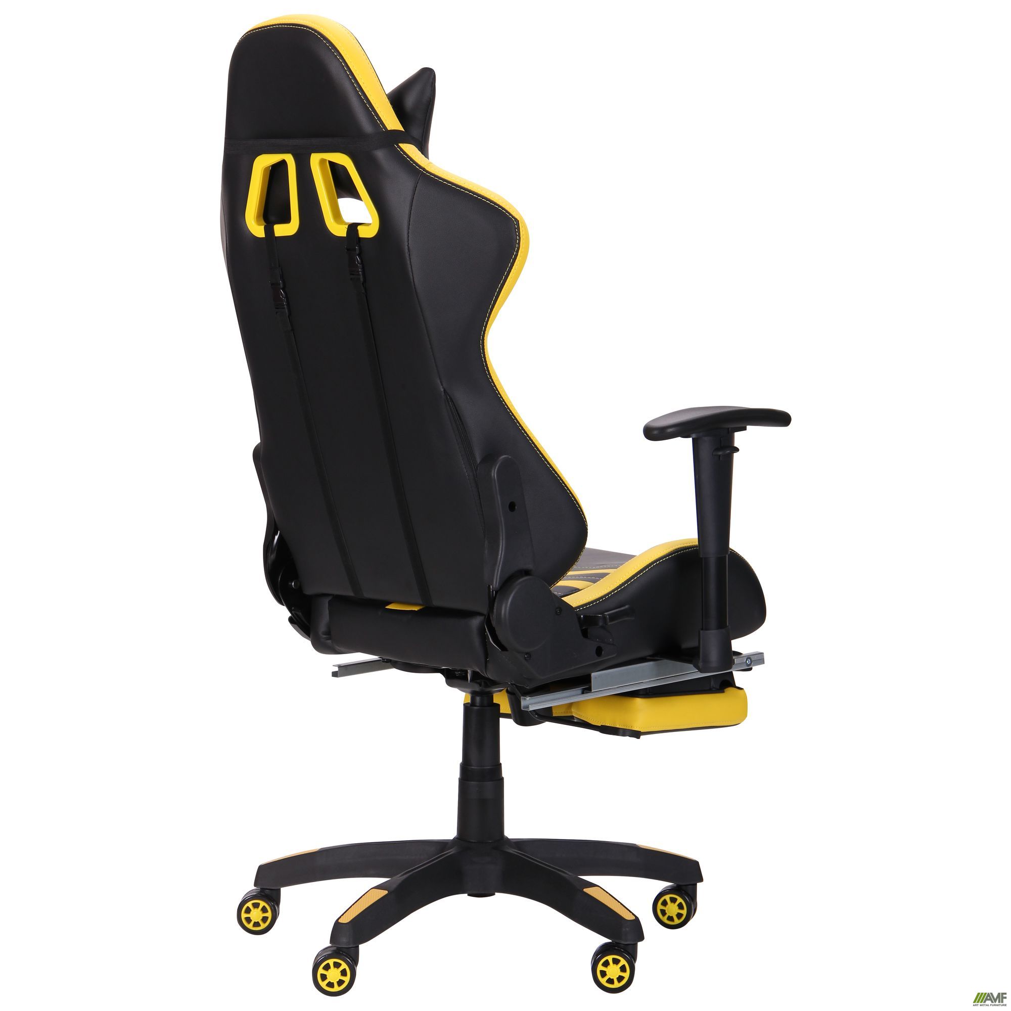 Фото 5 - Кресло VR Racer BattleBee черный/желтый 
