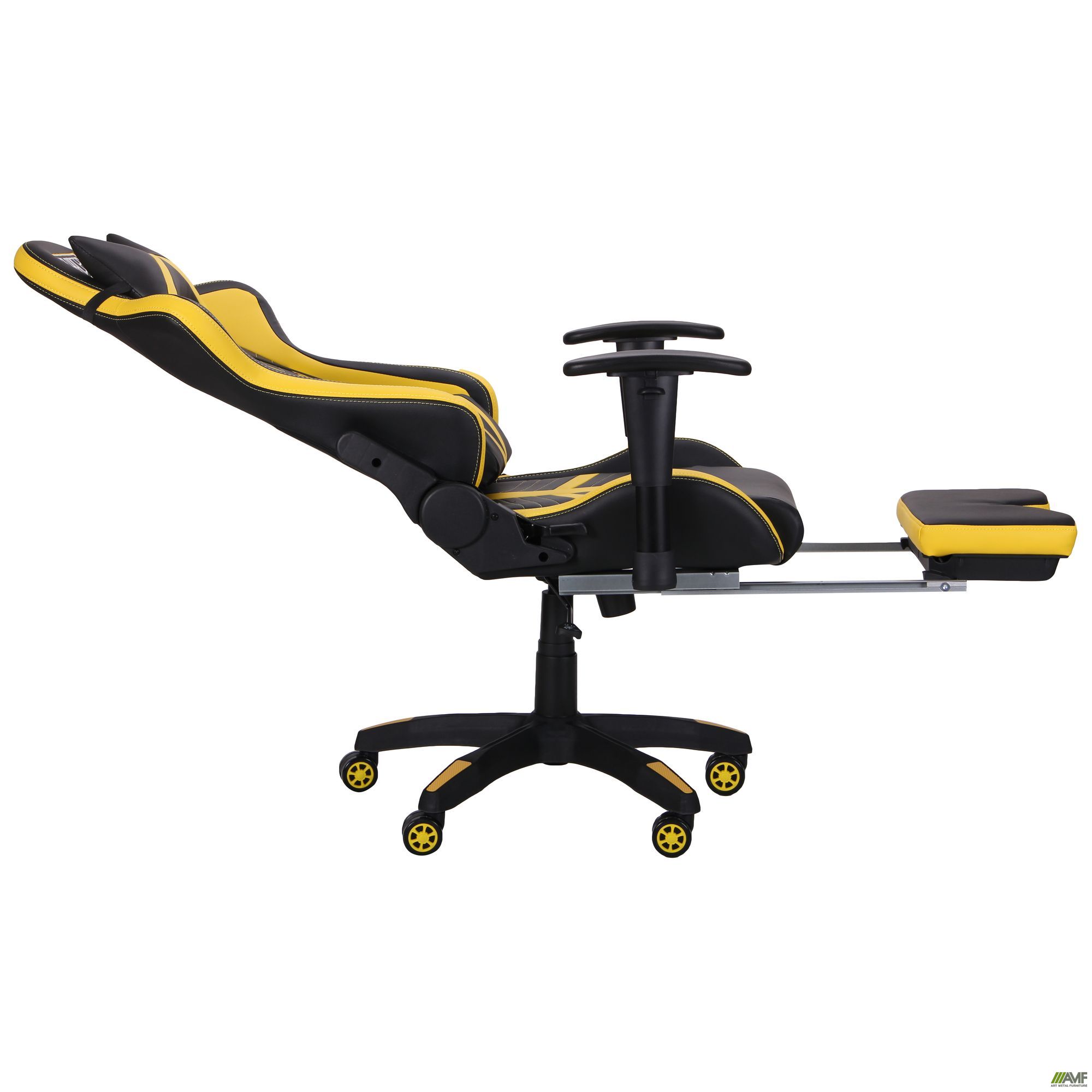 Фото 7 - Кресло VR Racer BattleBee черный/желтый 