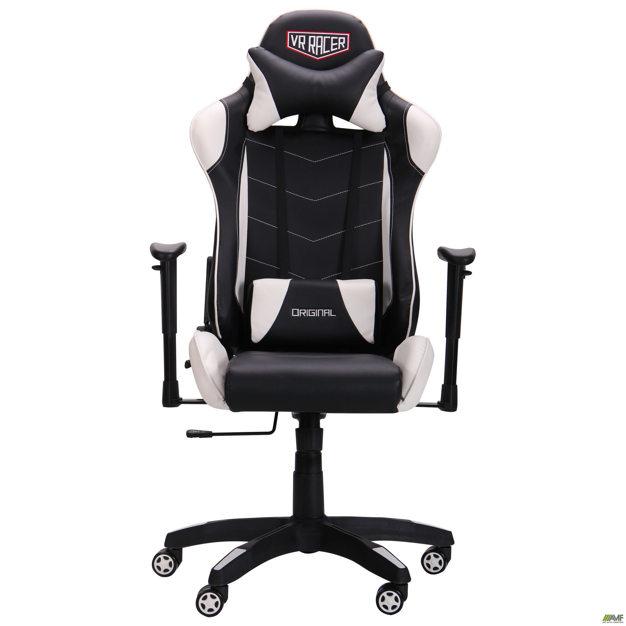 Фото 3 - Кресло VR Racer Blade черный/белый 