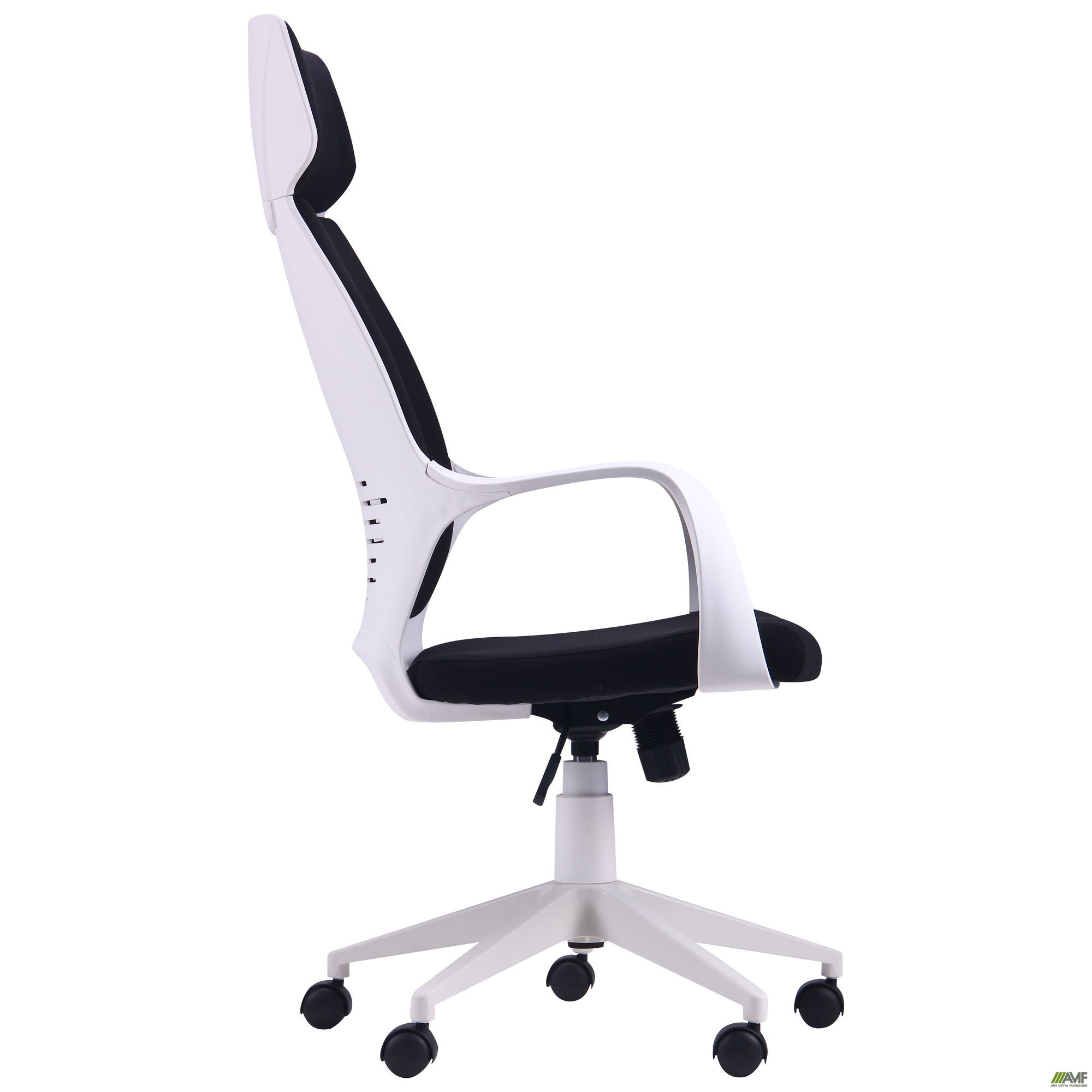 Фото 2 - Кресло Concept белый, тк.черный 