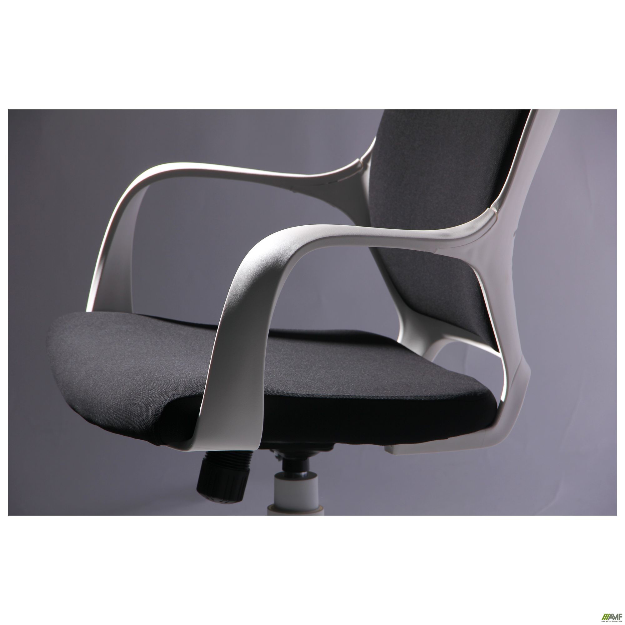 Фото 5 - Кресло Concept белый, тк.черный 