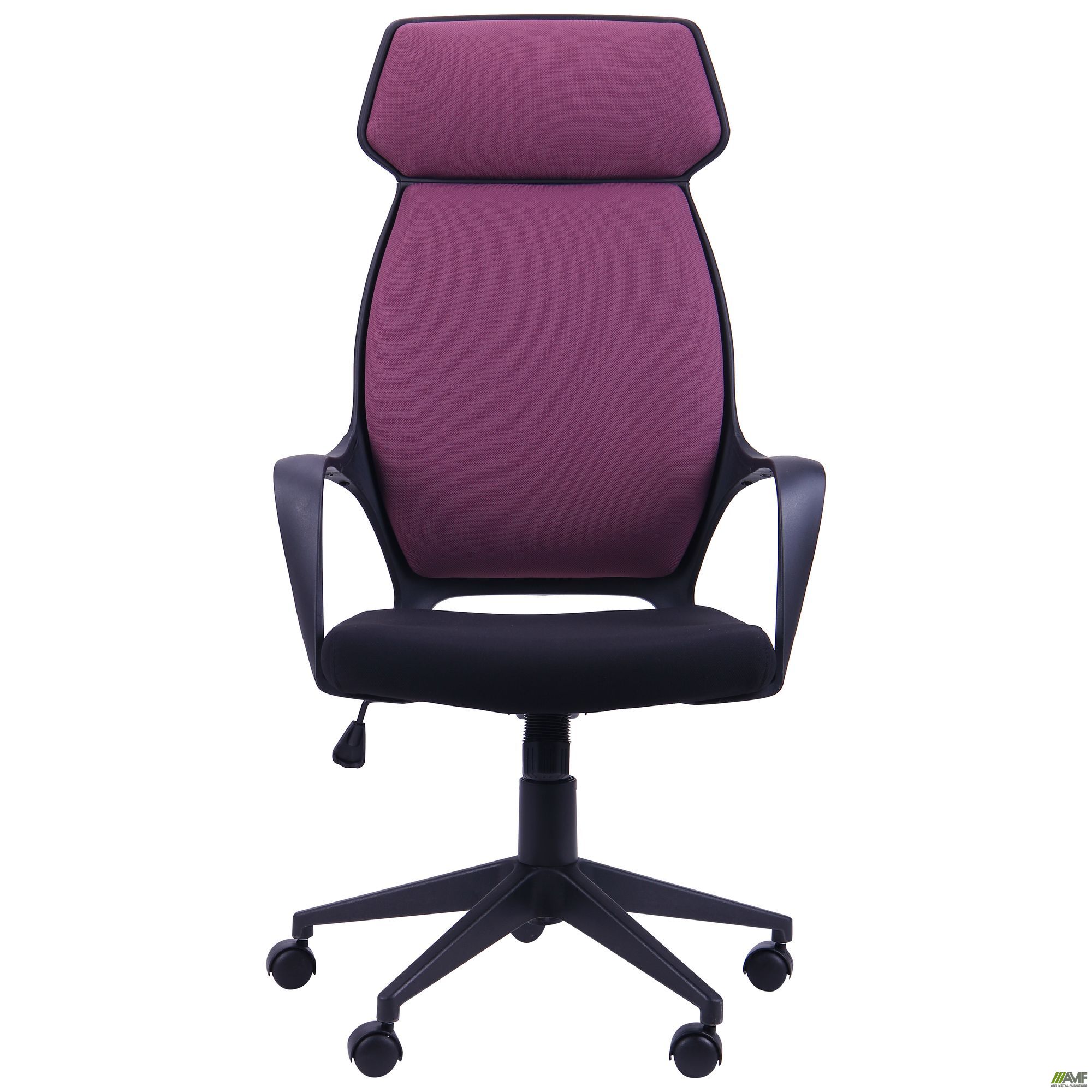 Фото 3 - Кресло Concept черный, тк.пурпурный 