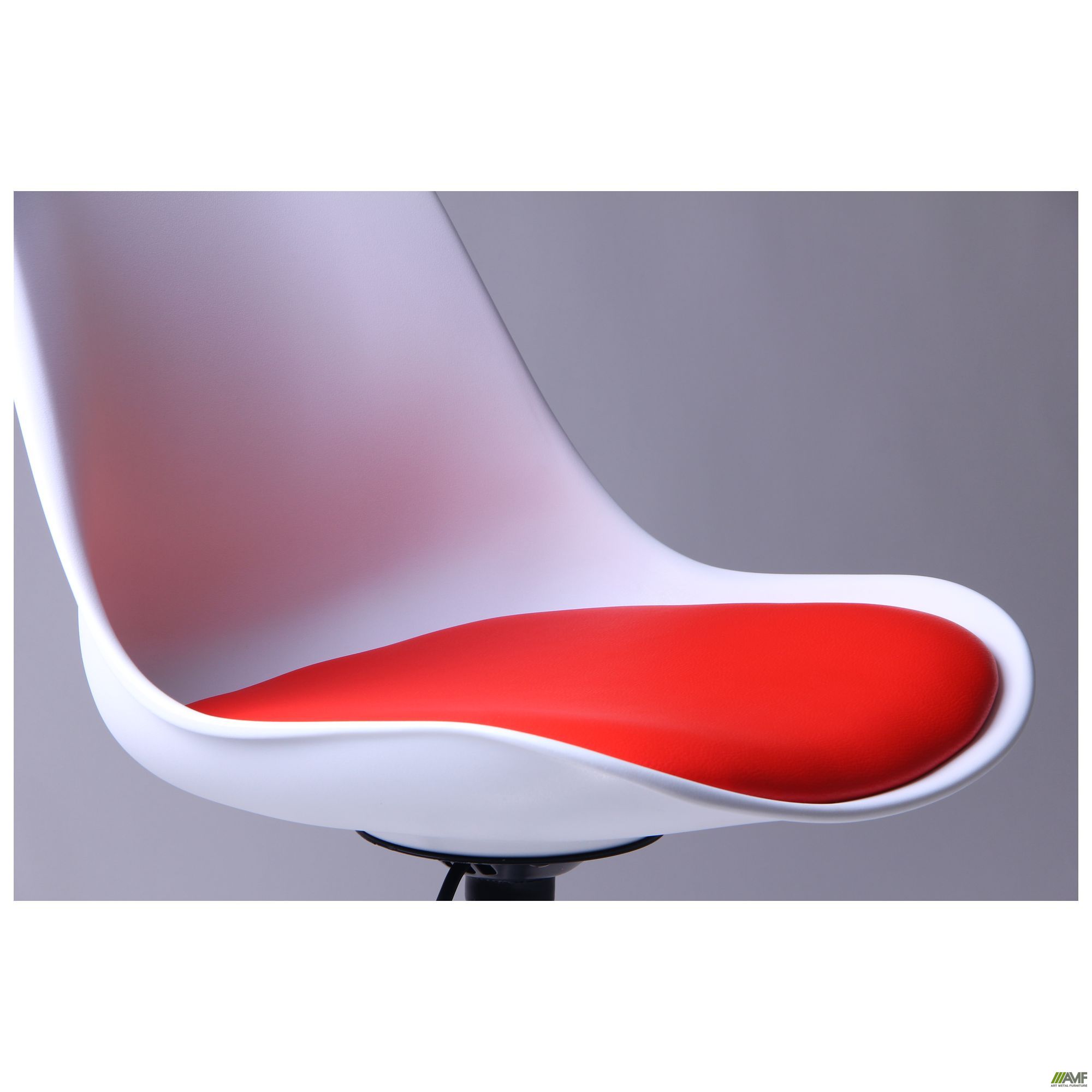 Фото 7 - Барный стул Aster chrome белый+красный 