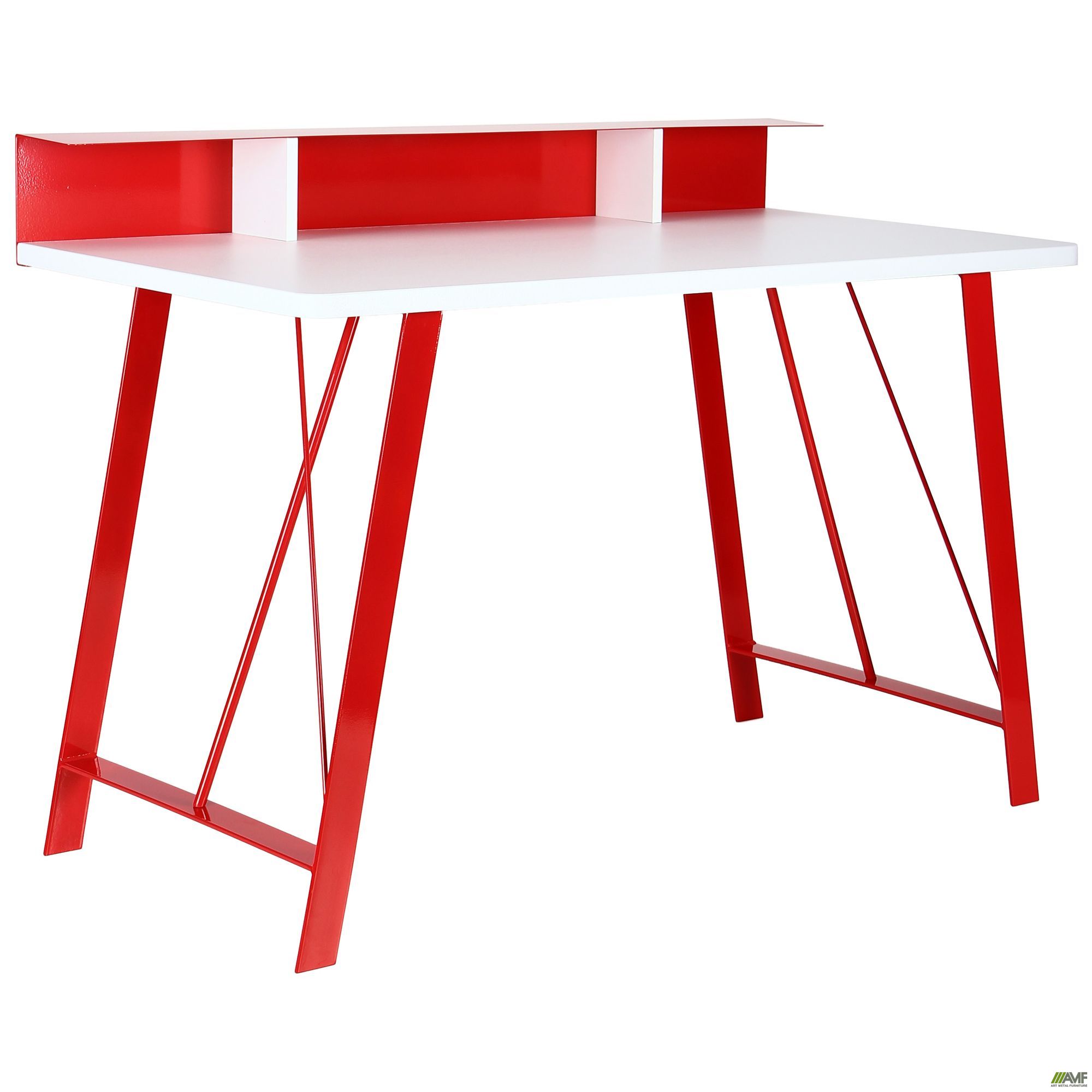 Фото 1 - Комп'ютерний стіл Mayakovsky ST-S1803 1200*600*865 червоний 9898/білий F123 