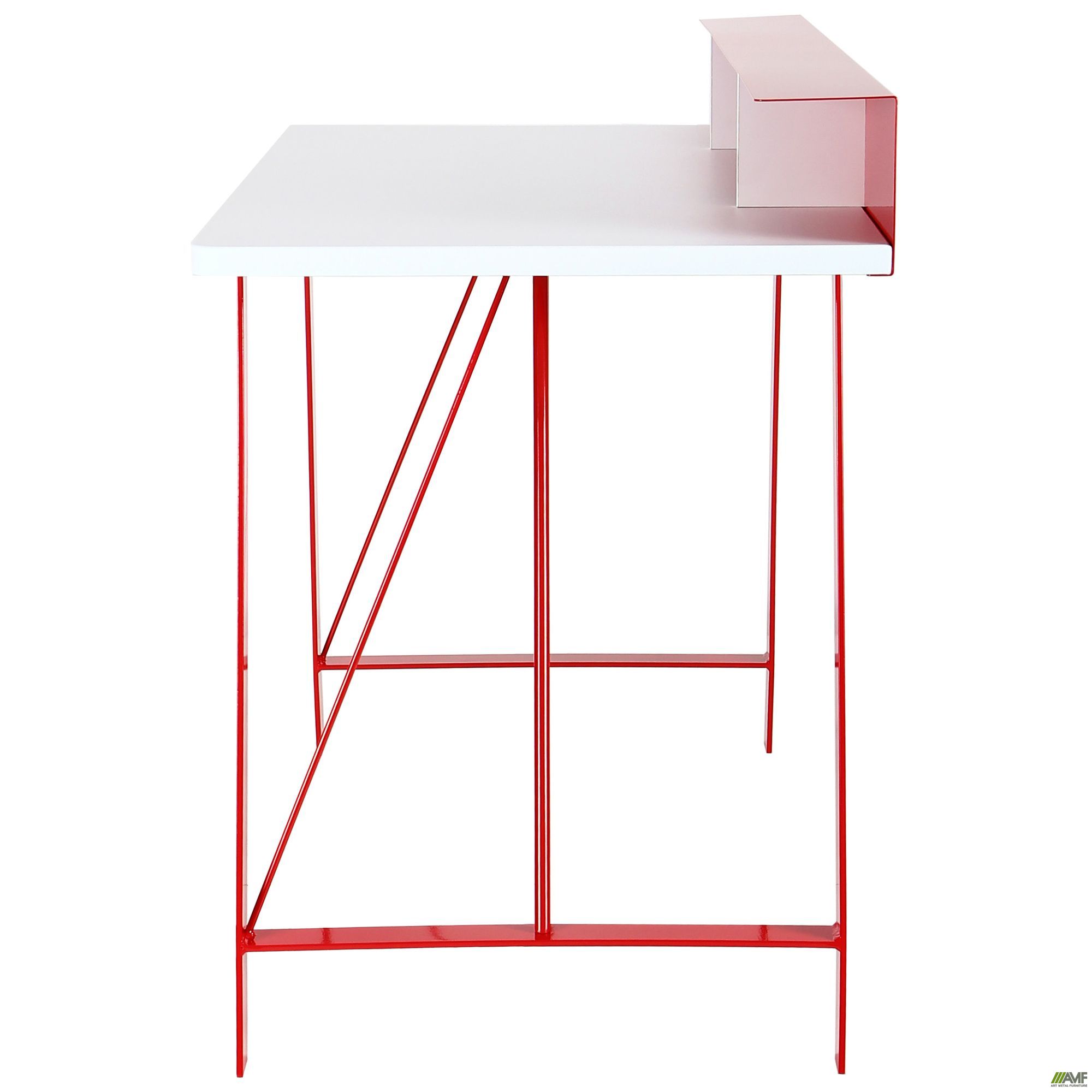 Фото 4 - Комп'ютерний стіл Mayakovsky ST-S1803 1200*600*865 червоний 9898/білий F123 