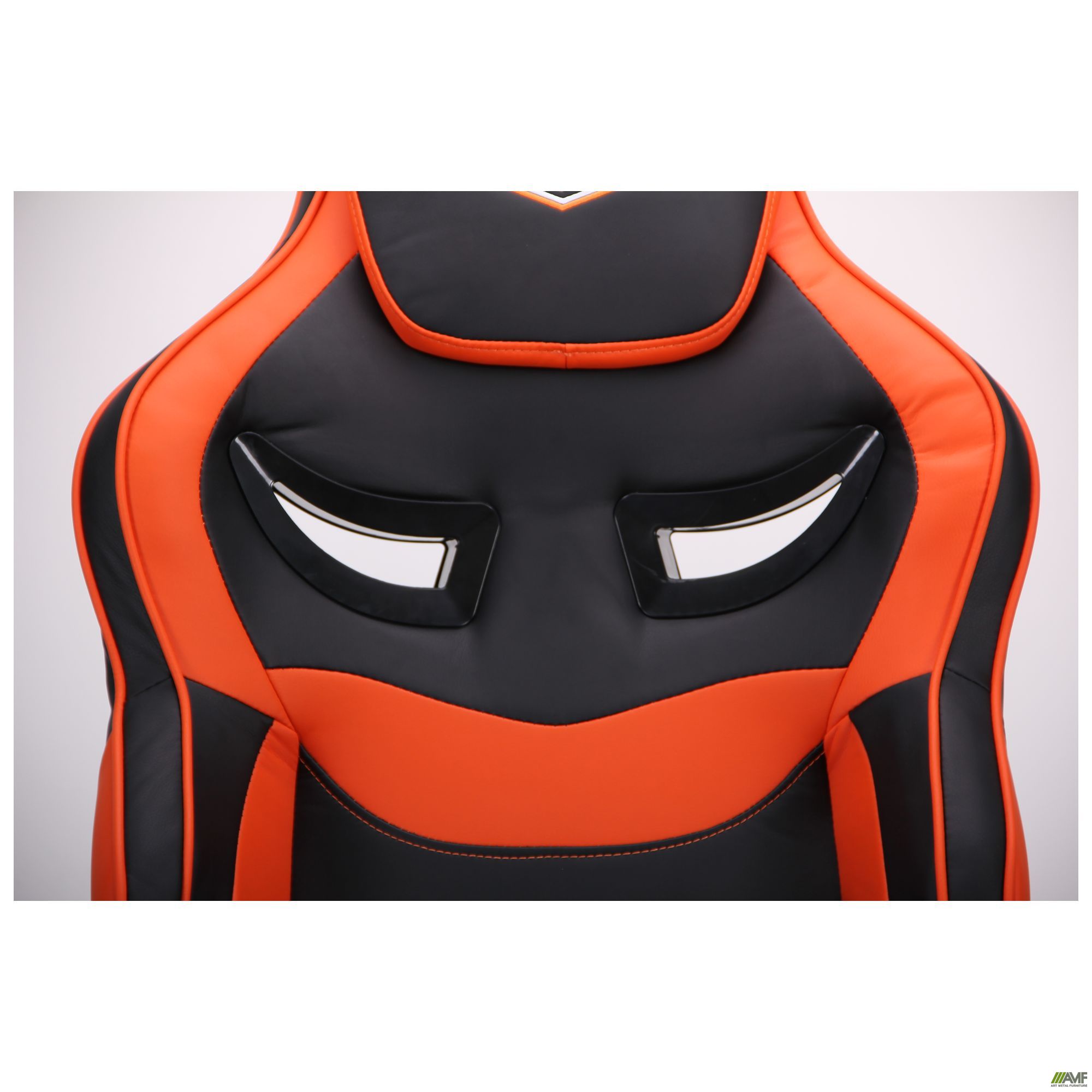 Фото 10 - Кресло VR Racer Expert Genius черный/оранжевый 