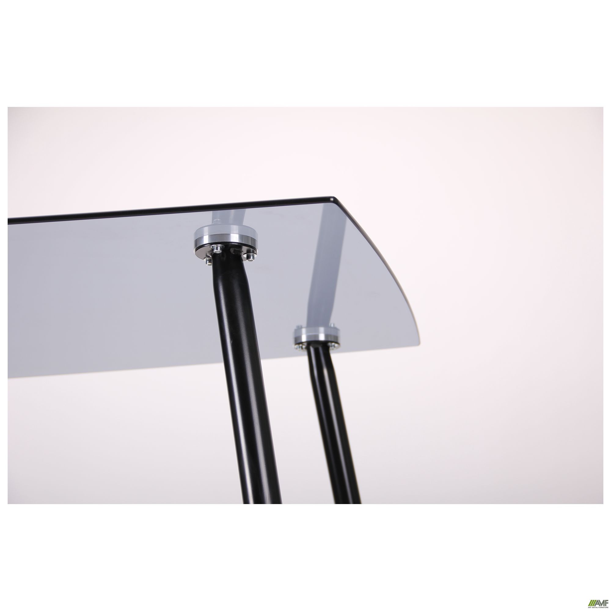 Фото 11 - Стол обеденный Умберто черный/стекло тонированное серое 