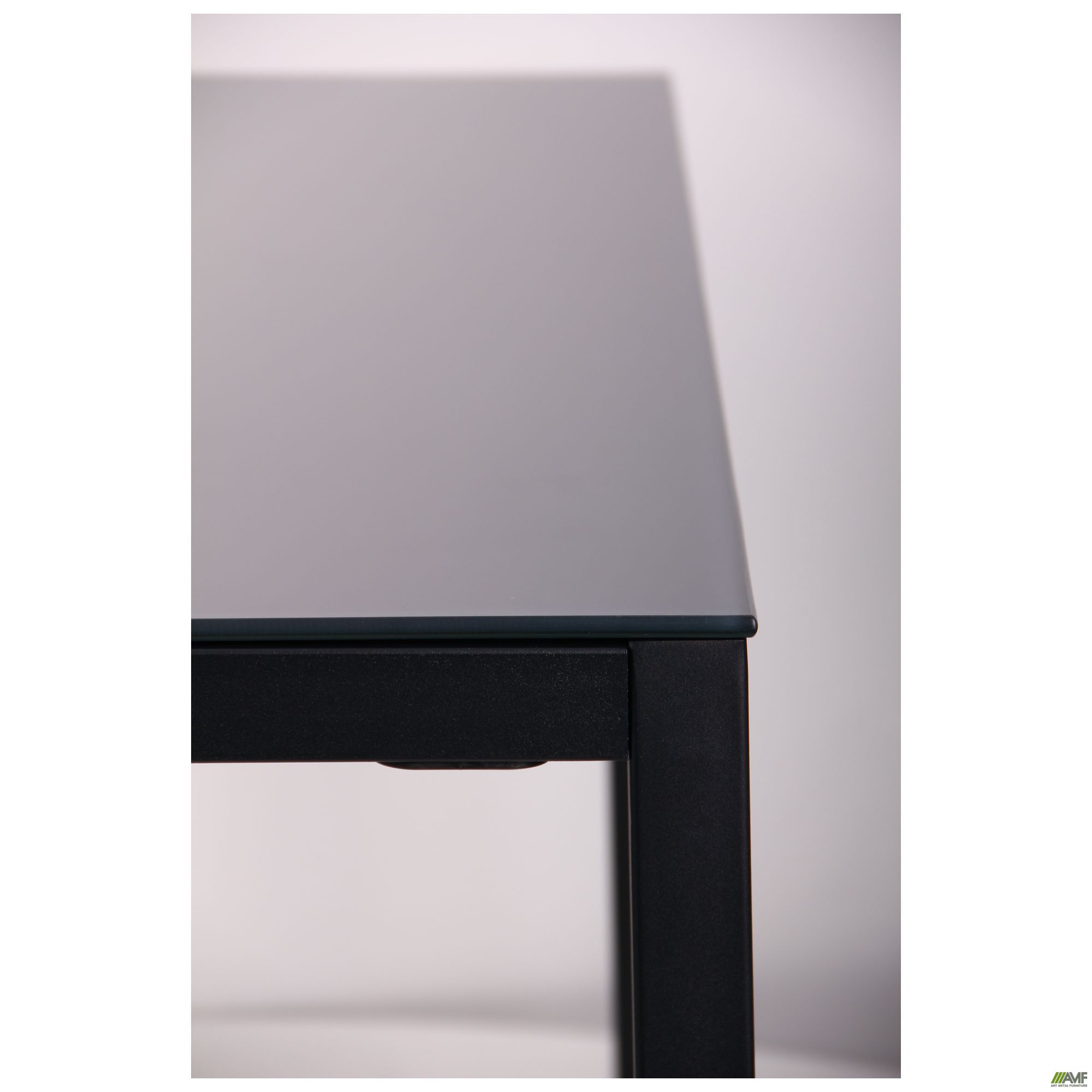 Фото 6 - Стол обеденный Родос черный/стекло антрацит 