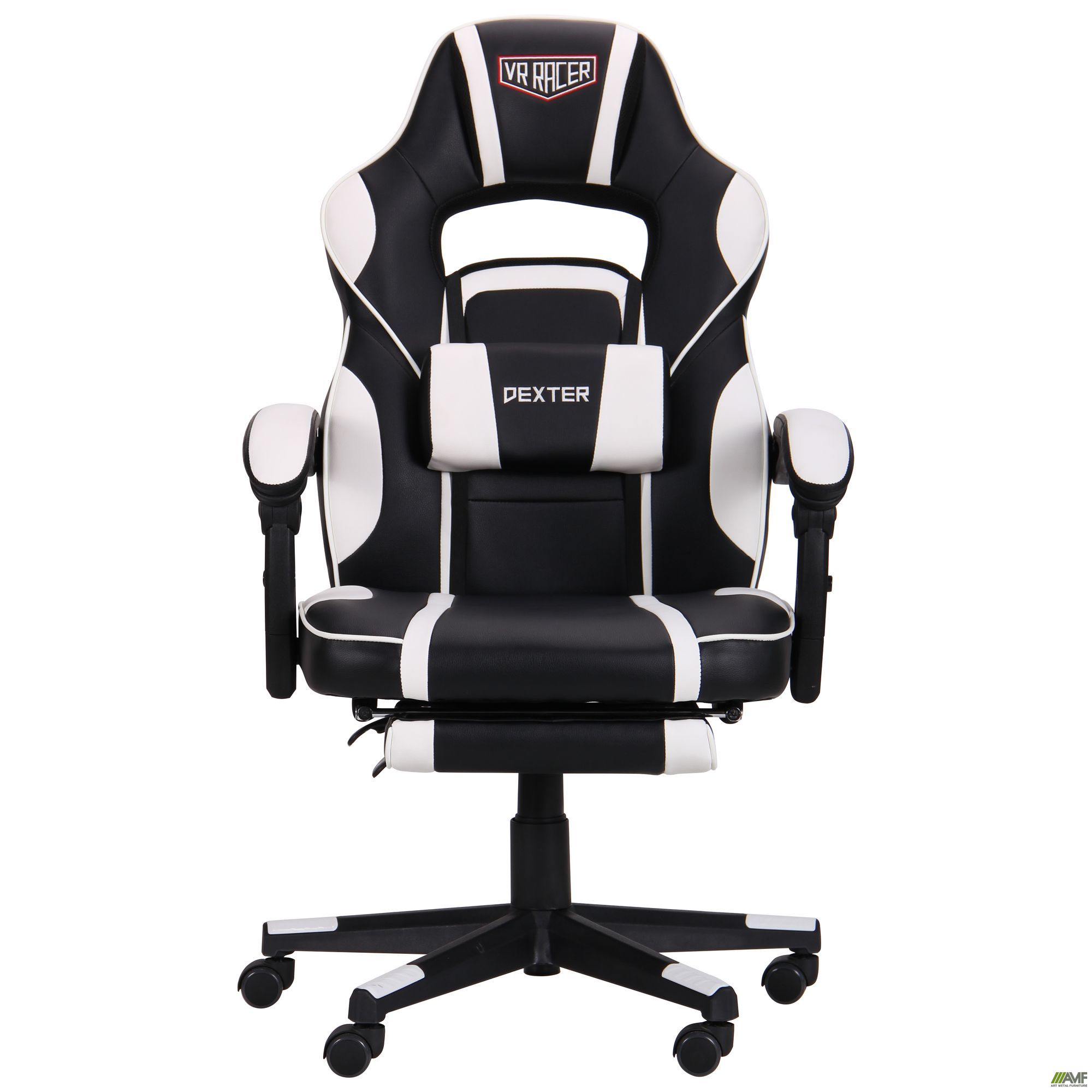 Фото 4 - Кресло VR Racer Dexter Vector черный/белый 