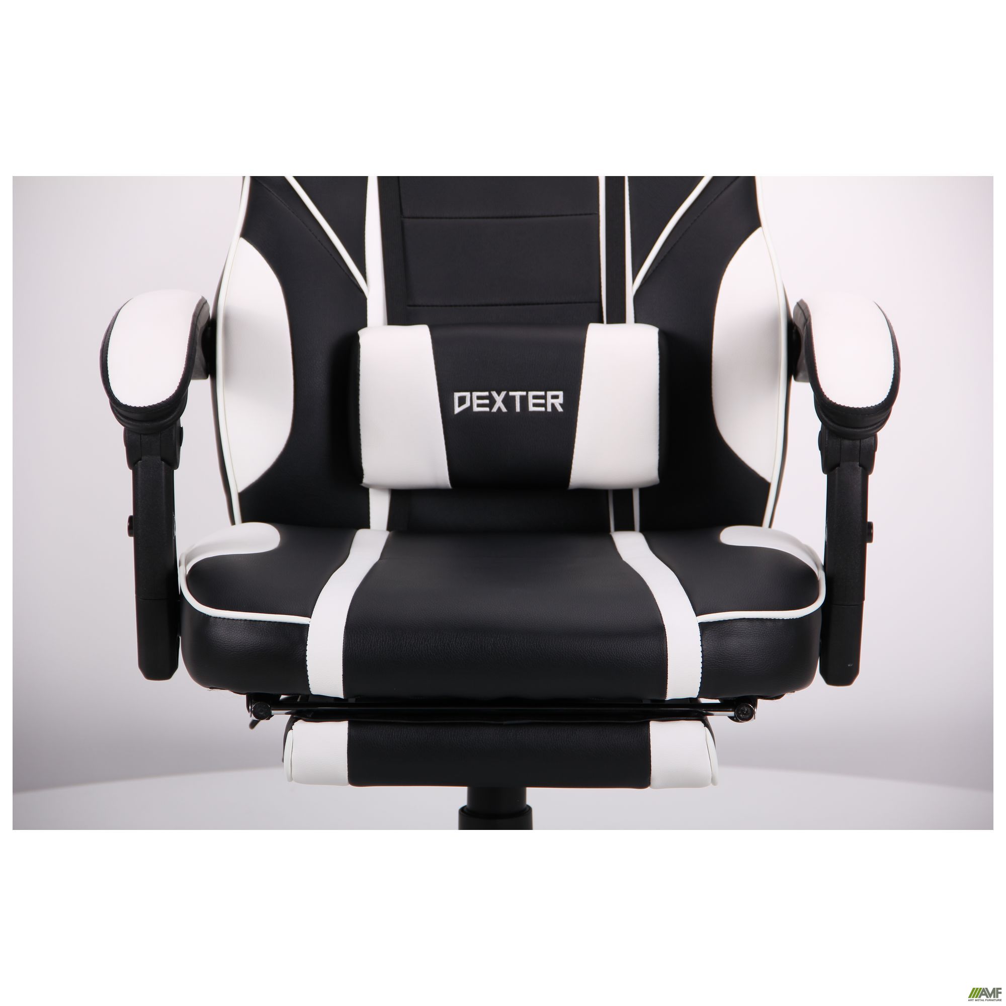 Фото 10 - Кресло VR Racer Dexter Vector черный/белый 