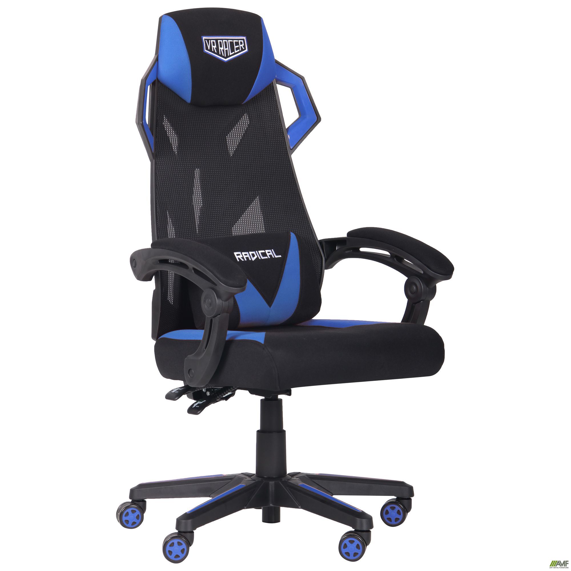 Фото 1 - Кресло VR Racer Radical Garrus черный/синий 
