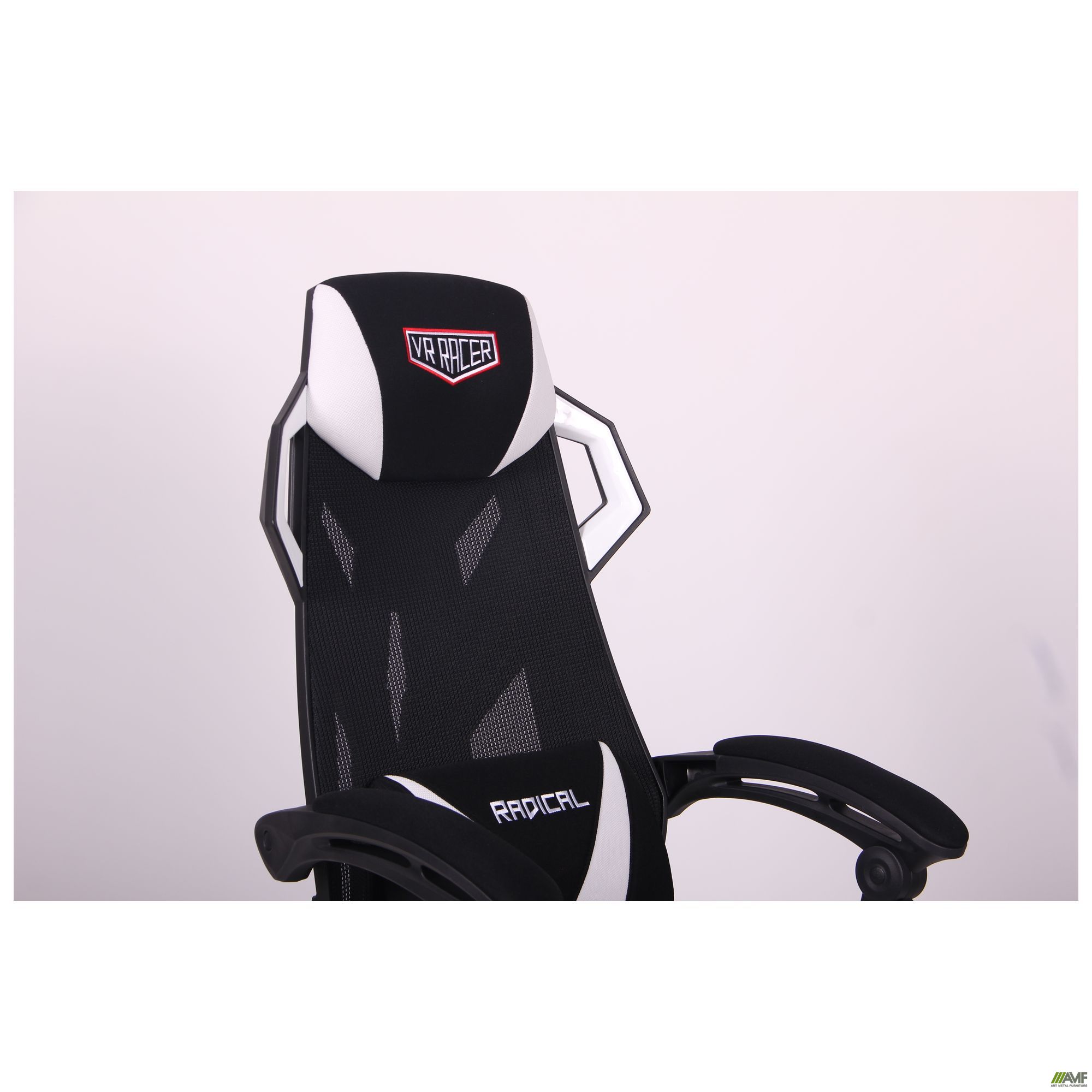 Фото 8 - Кресло VR Racer Radical Brooks черный/белый 