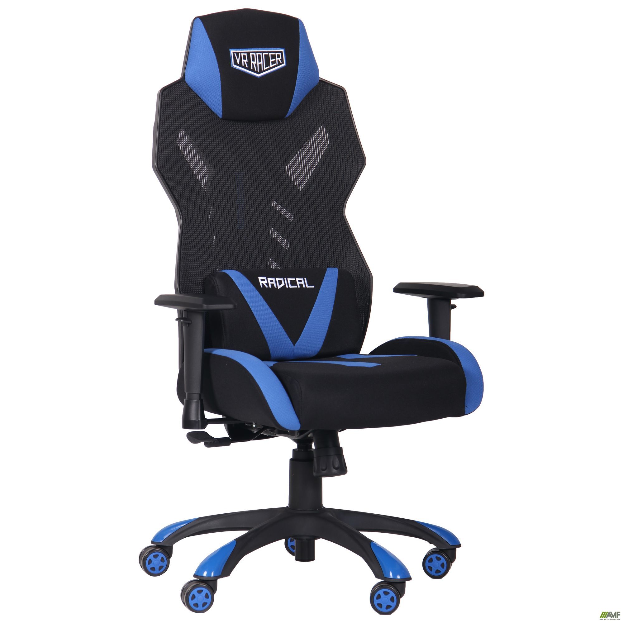 Фото 2 - Кресло VR Racer Radical Krios черный/синий 