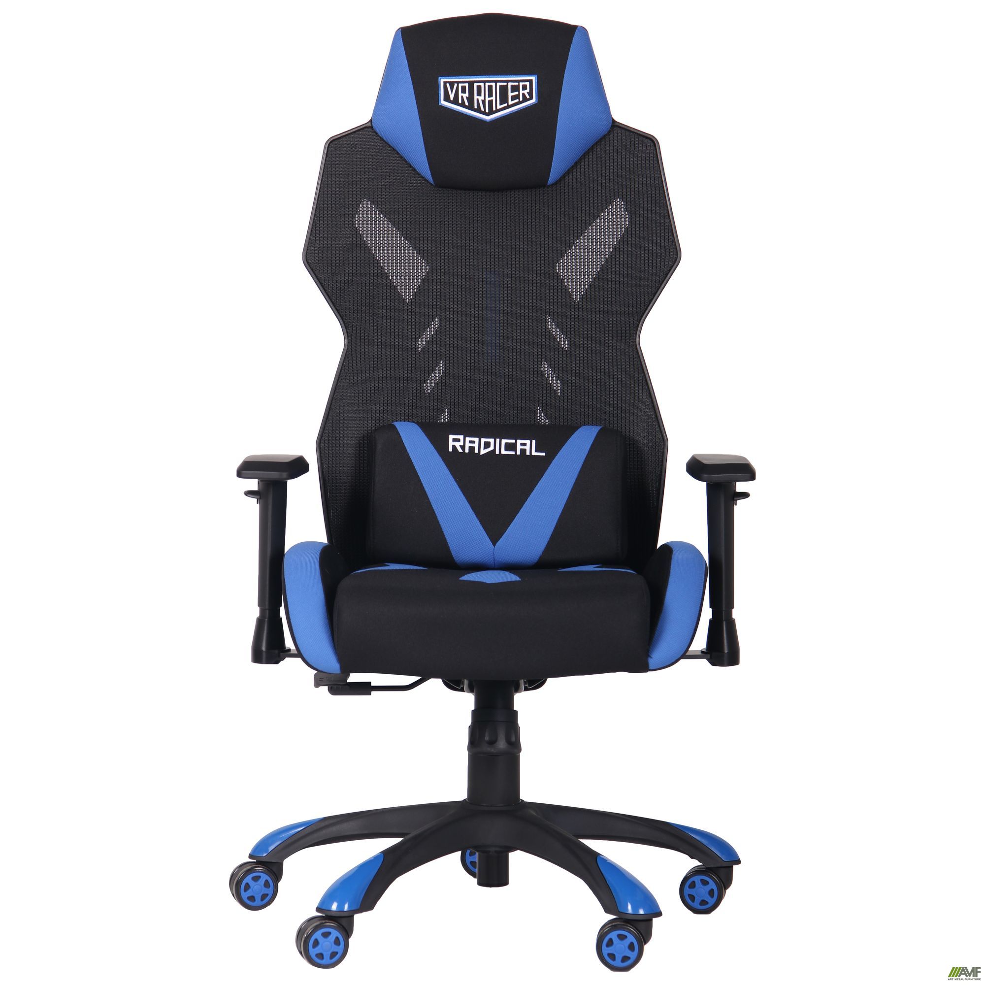 Фото 3 - Кресло VR Racer Radical Krios черный/синий 