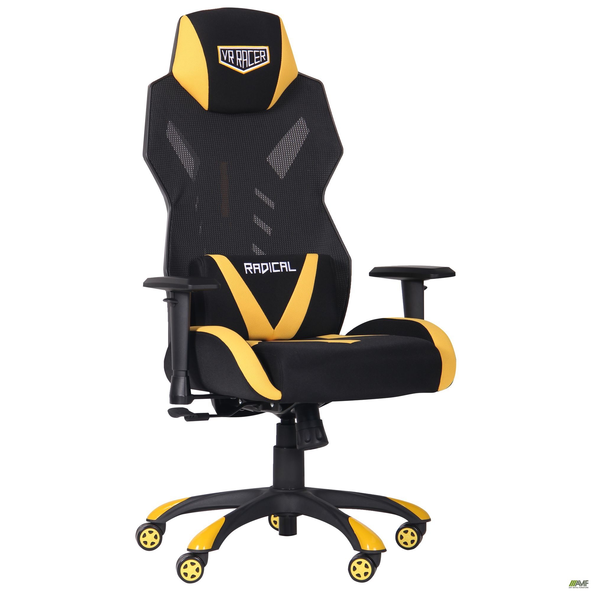 Фото 2 - Кресло VR Racer Radical Wrex черный/желтый 