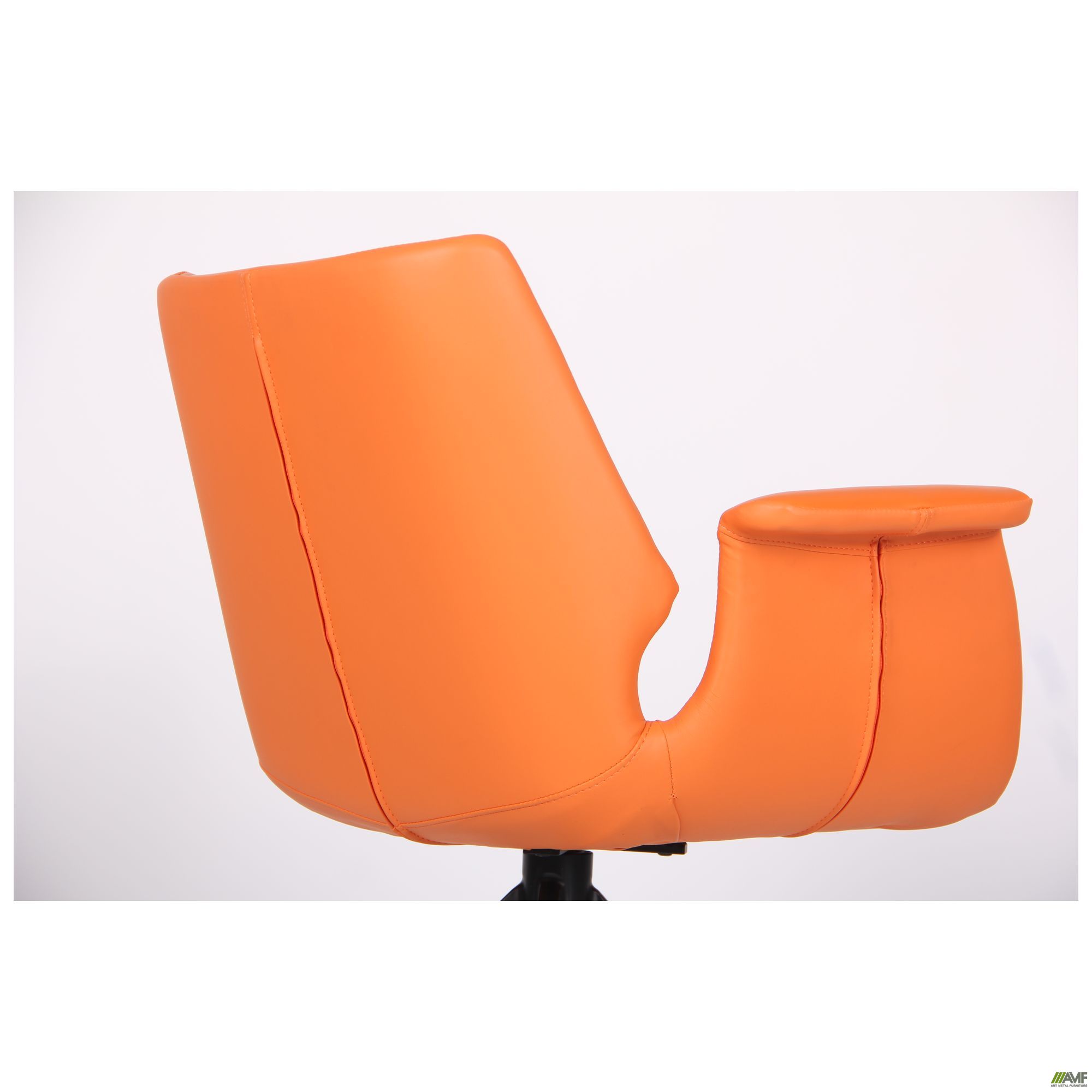 Фото 11 - Кресло Vert orange leather 