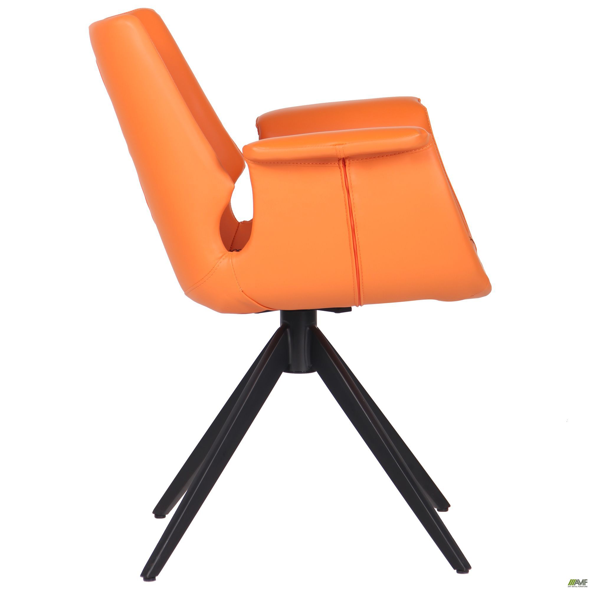Фото 3 - Кресло Vert orange leather 