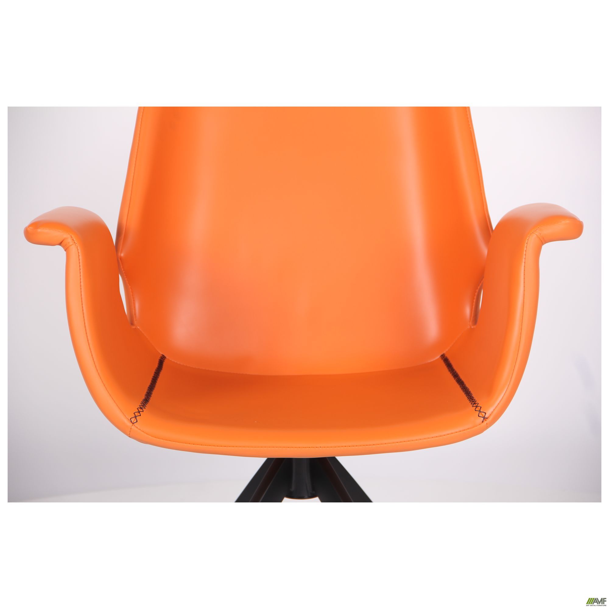 Фото 7 - Кресло Vert orange leather 