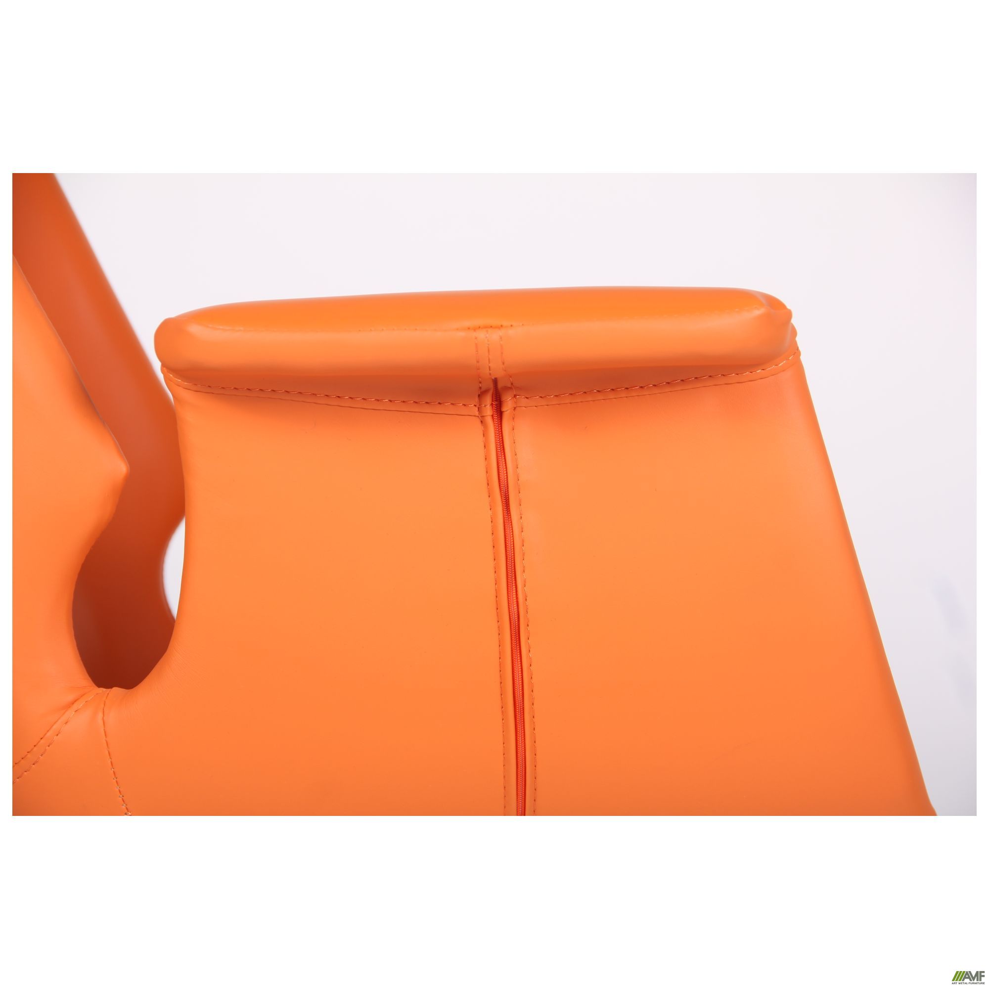 Фото 10 - Кресло Vert orange leather 