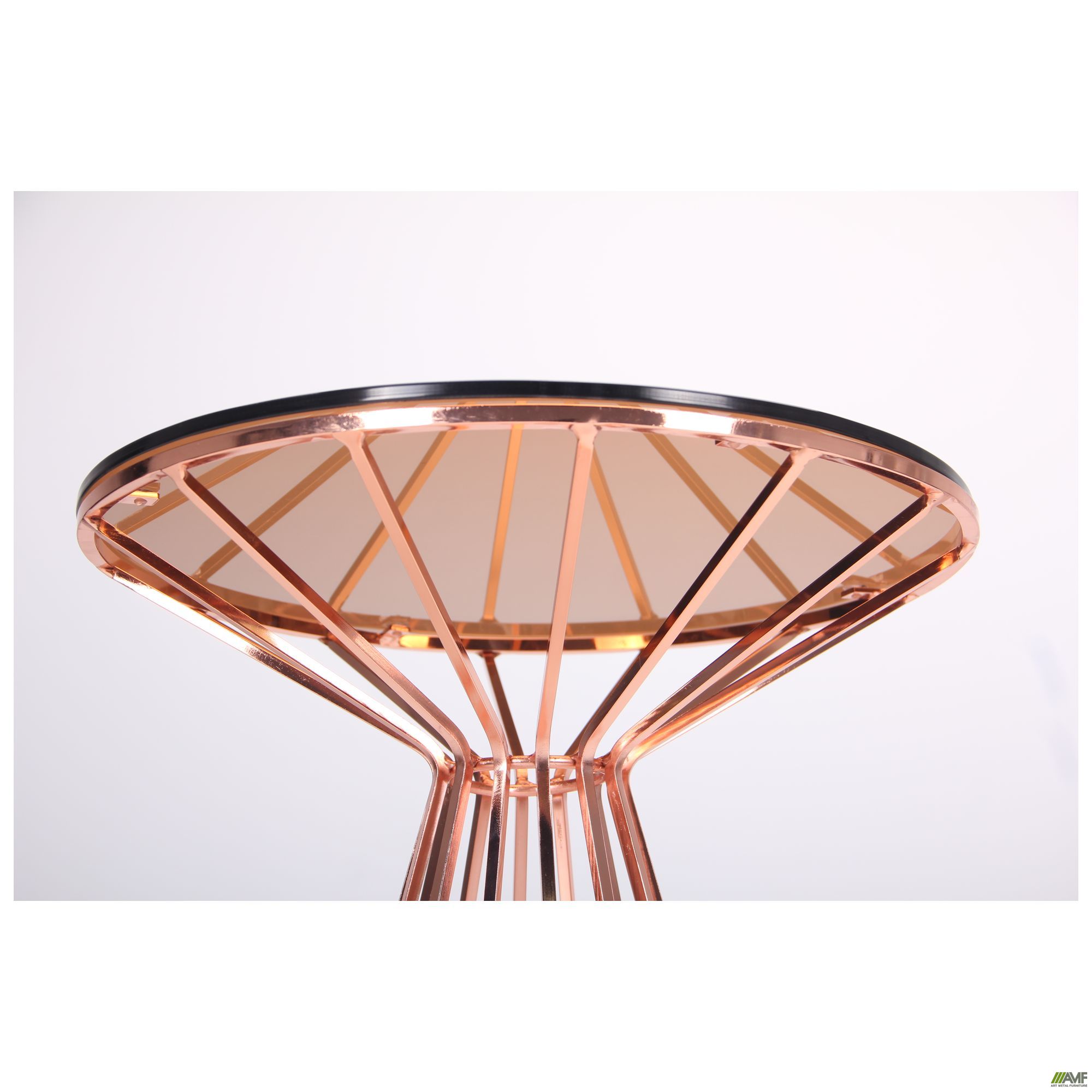 Фото 4 - Стол Canary, rose gold, glass top 