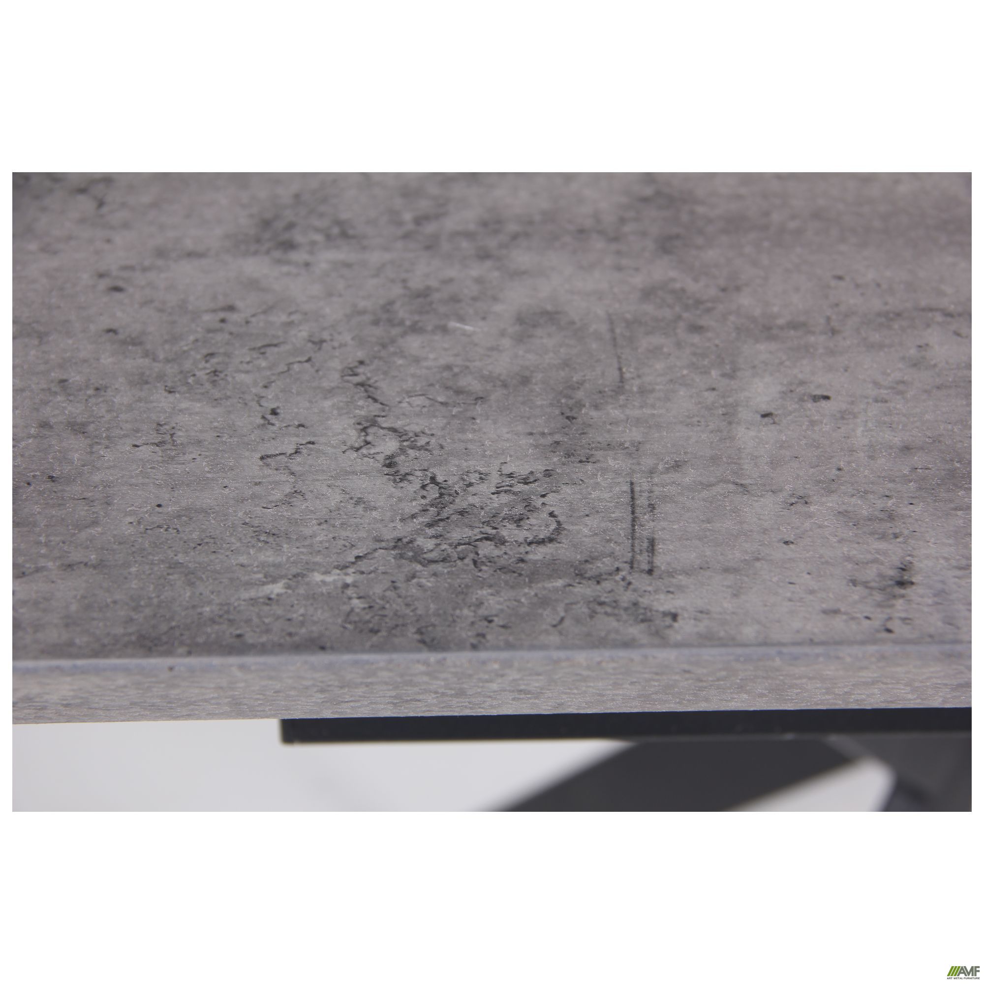 Фото 8 - Стол обеденный раскладной Jackson черный/МДФ бетон 