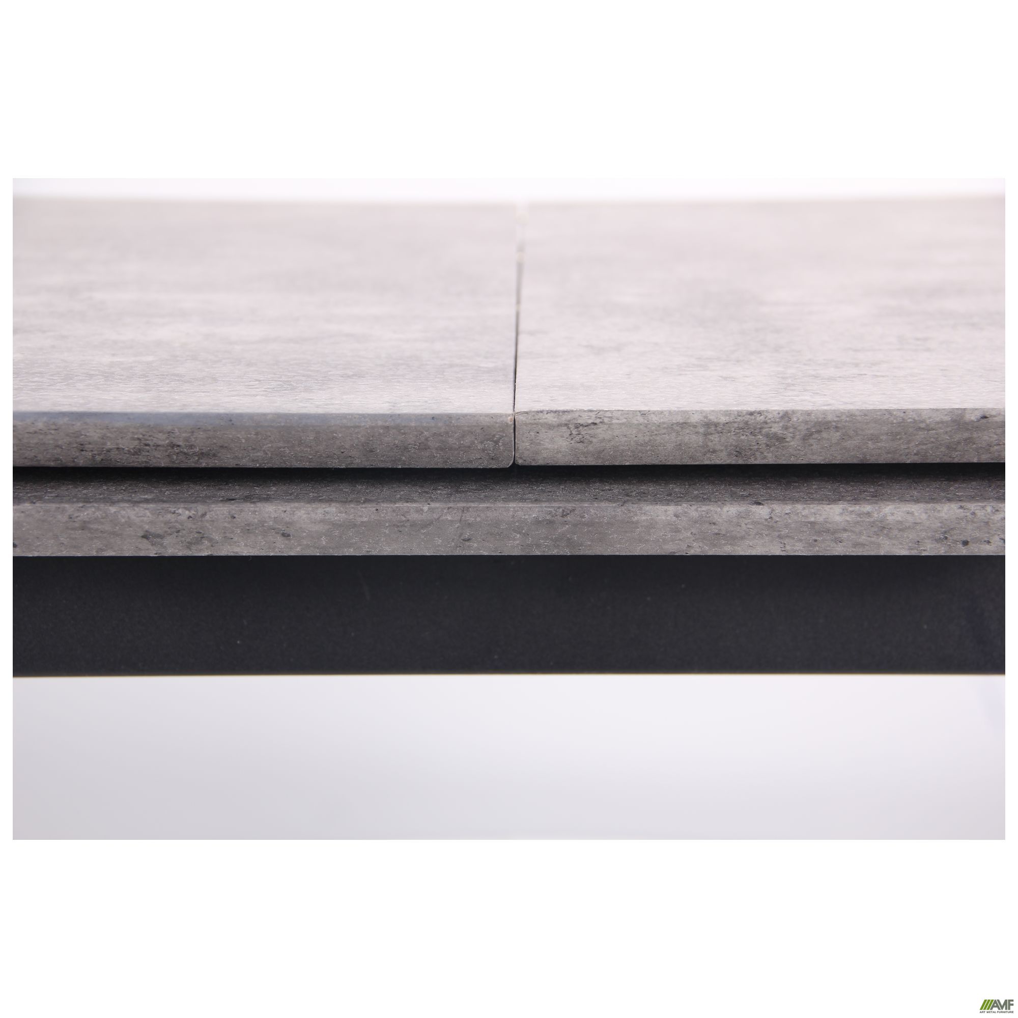 Фото 9 - Стол обеденный раскладной Jackson черный/МДФ бетон 