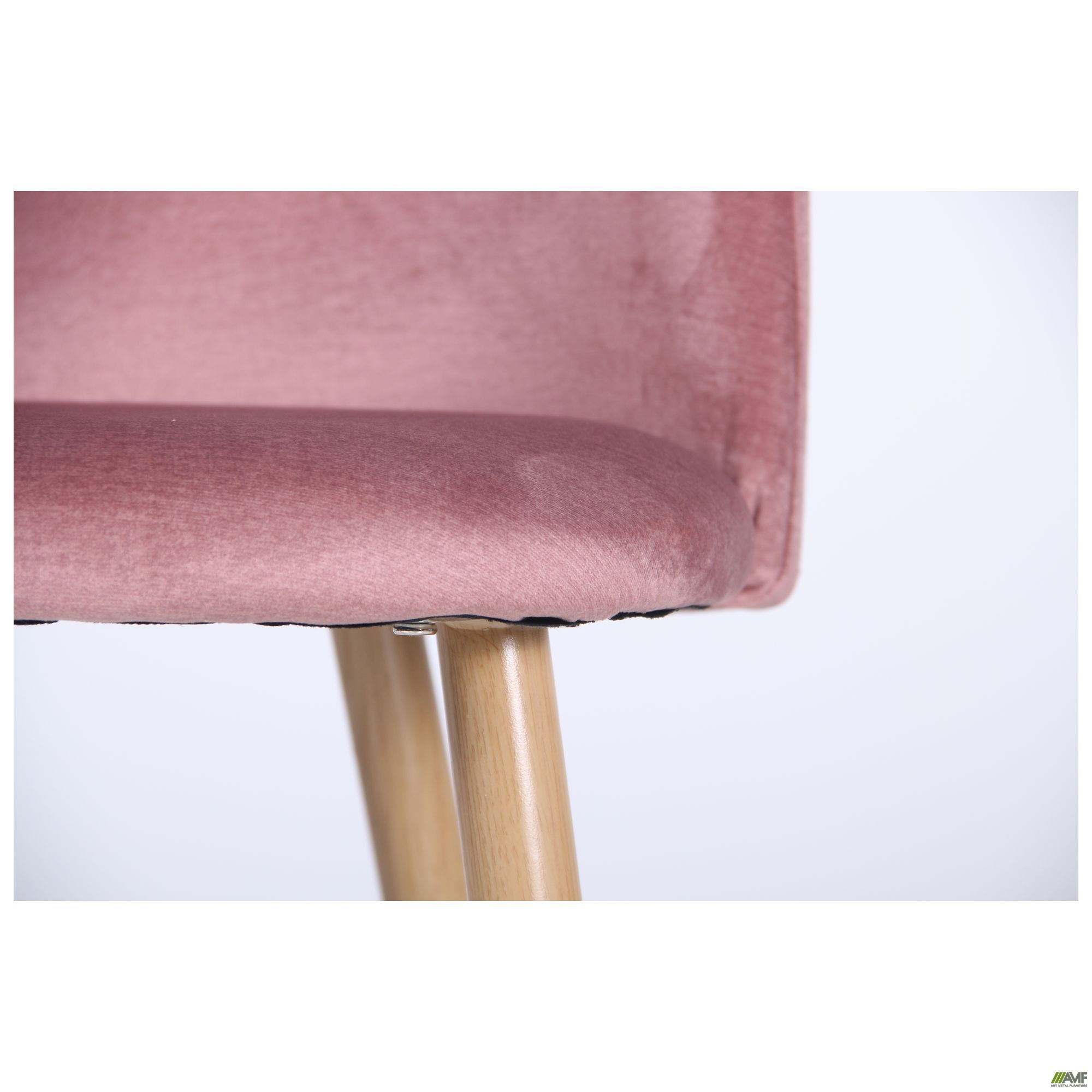 Фото 11 - Стул обеденный Sherry beech/pink velvet 