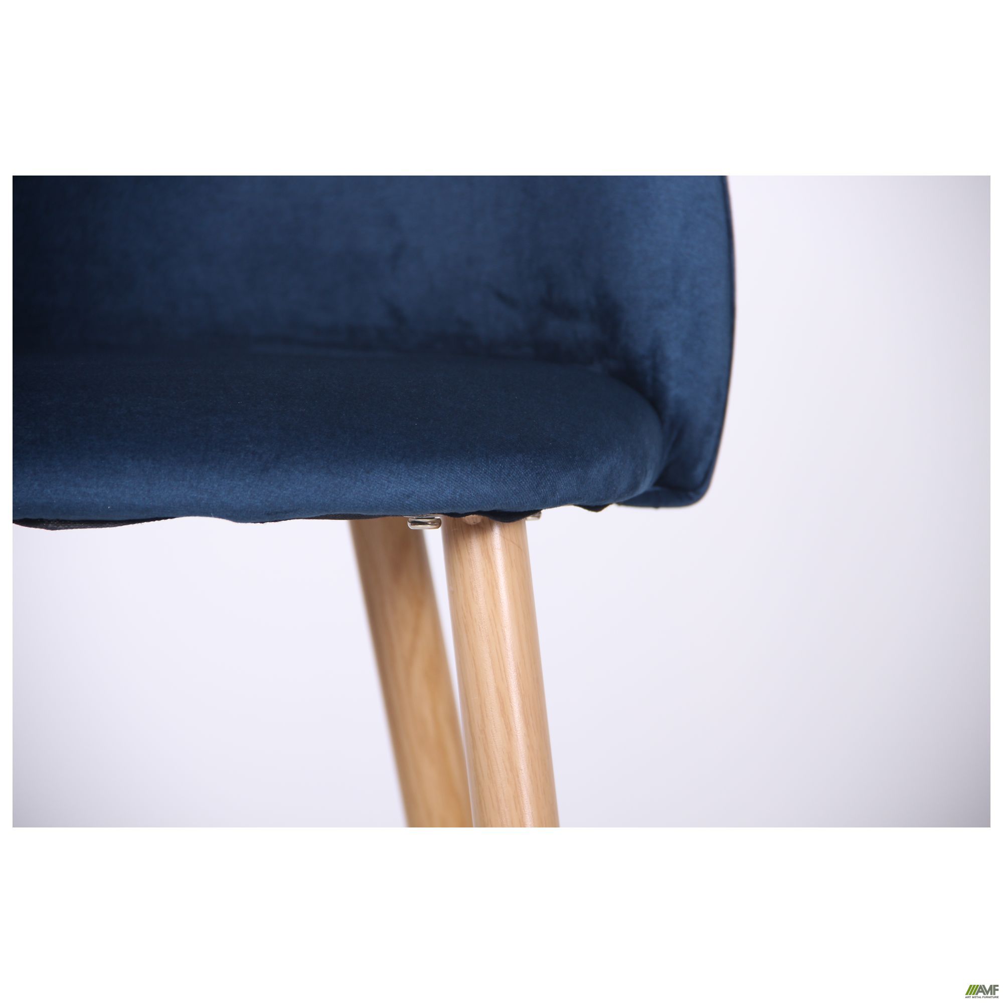 Фото 9 - Барный стул Bellini бук/blue velvet 