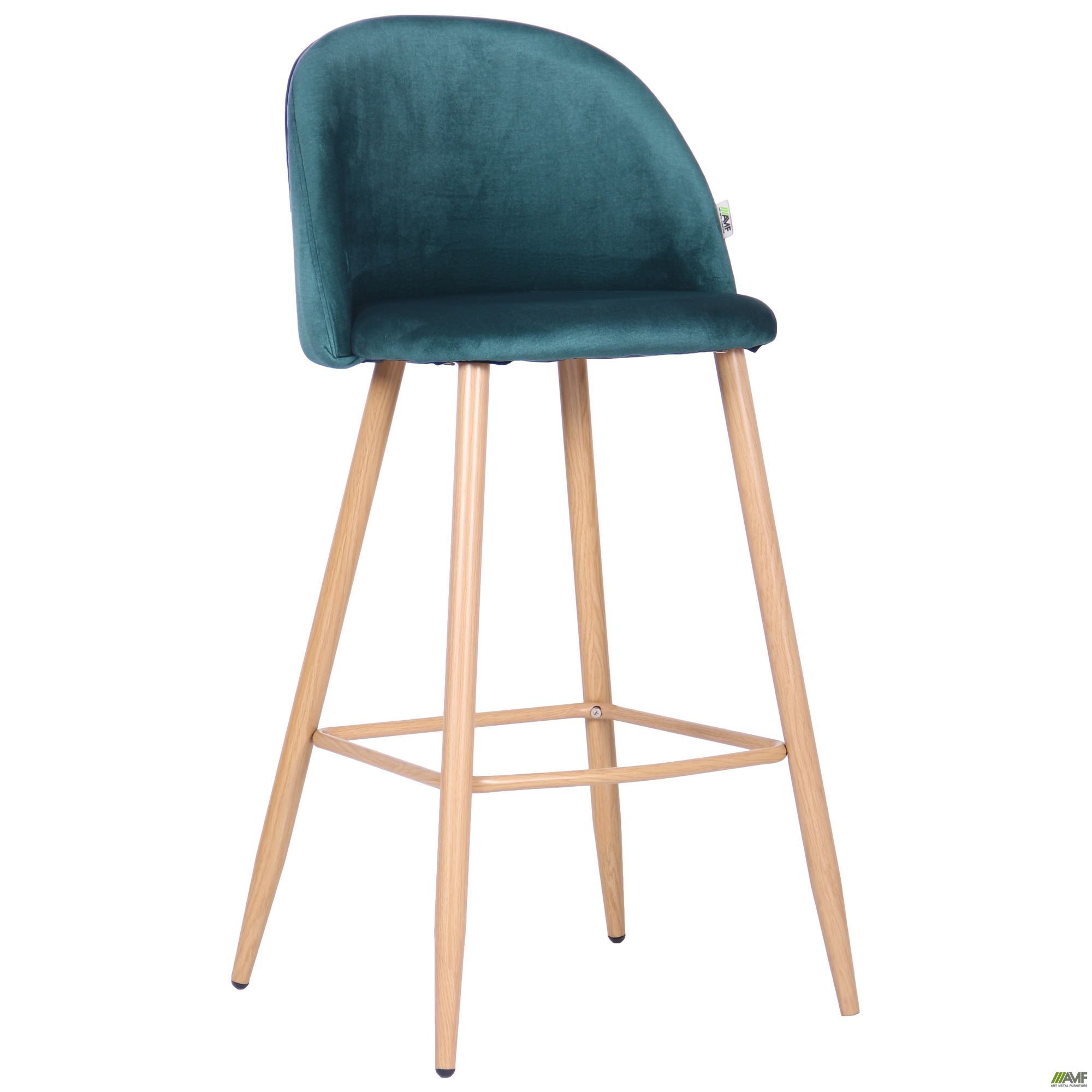 Фото 1 - Барный стул Bellini бук/green 