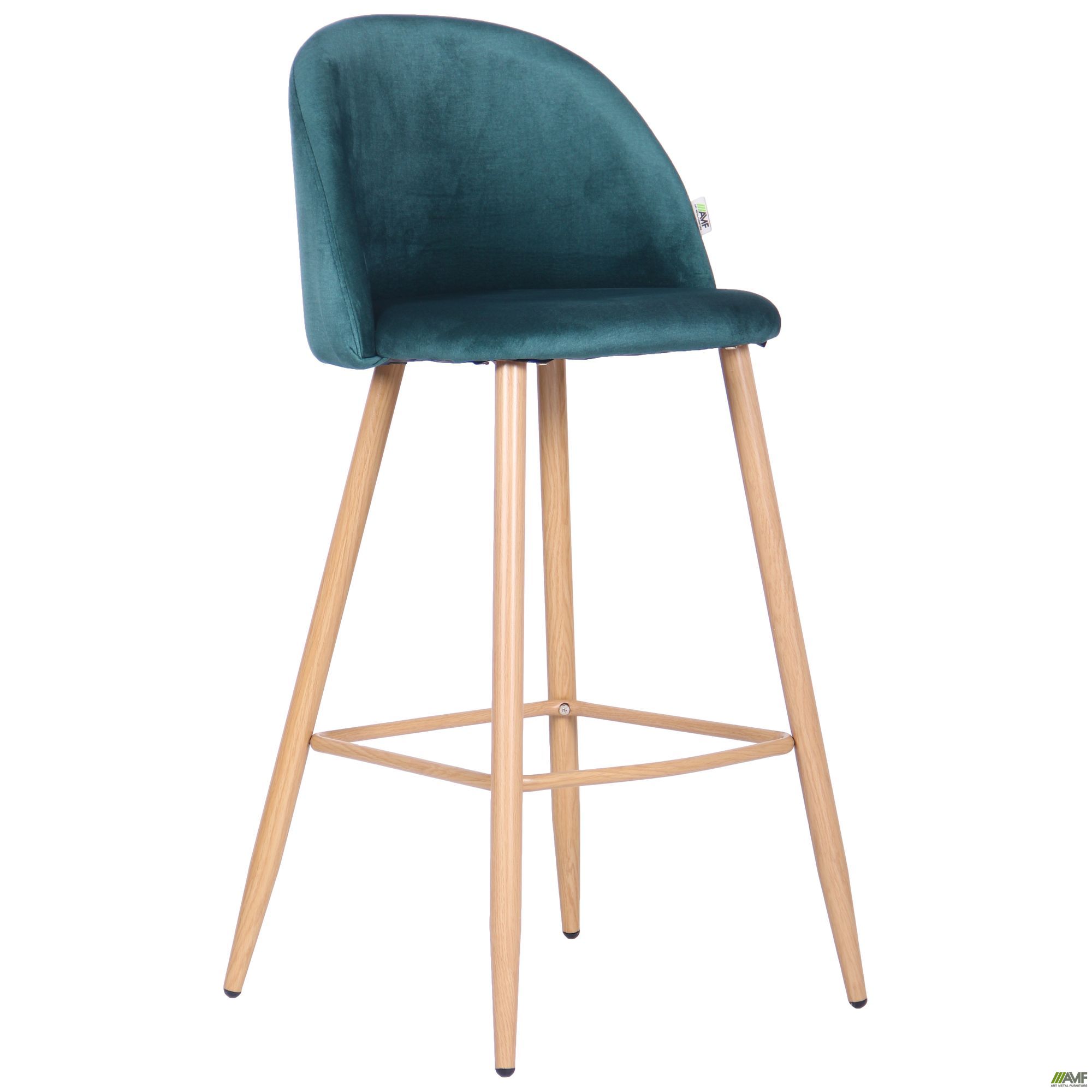 Фото 2 - Барный стул Bellini бук/green 