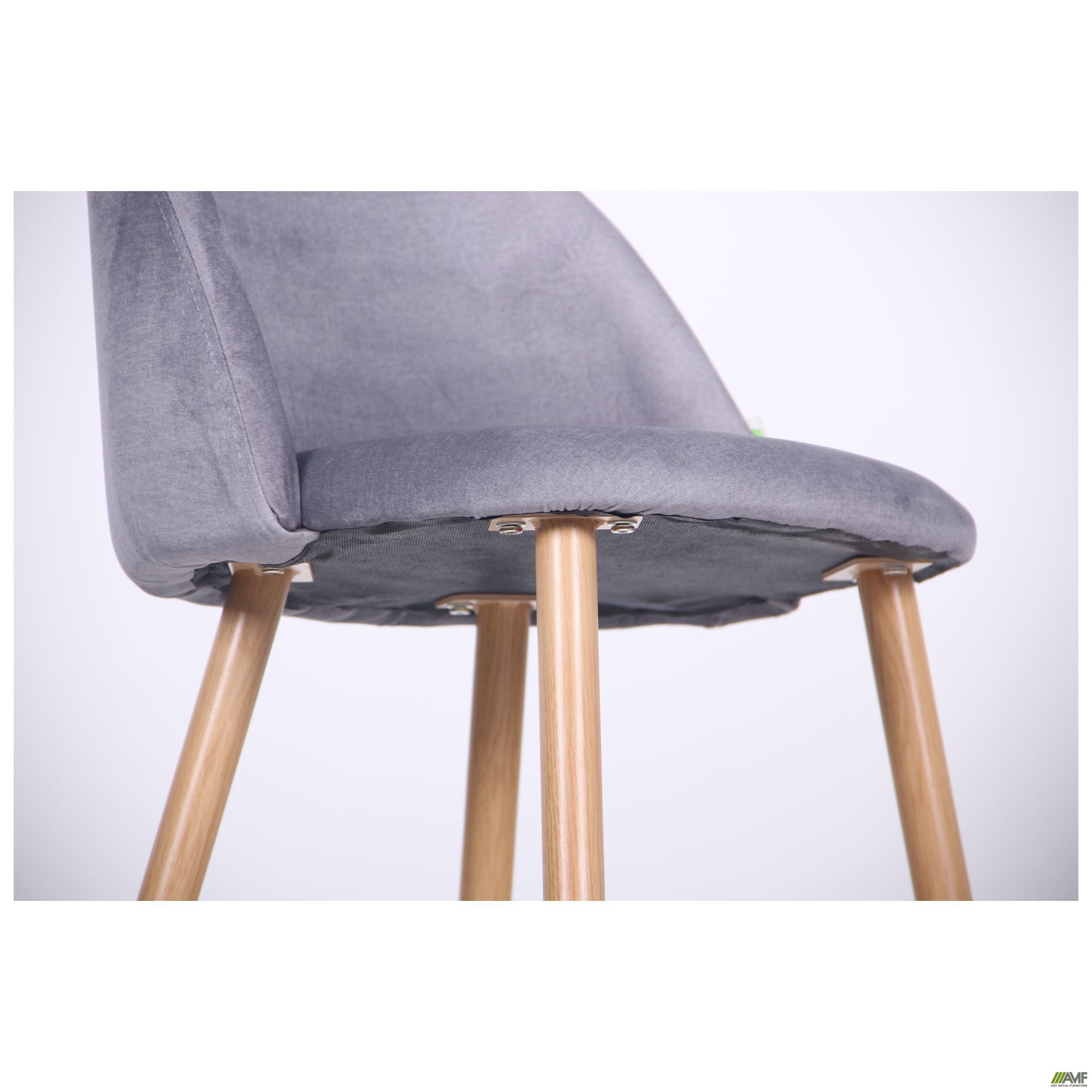 Фото 11 - Барный стул Bellini бук/dark grey 