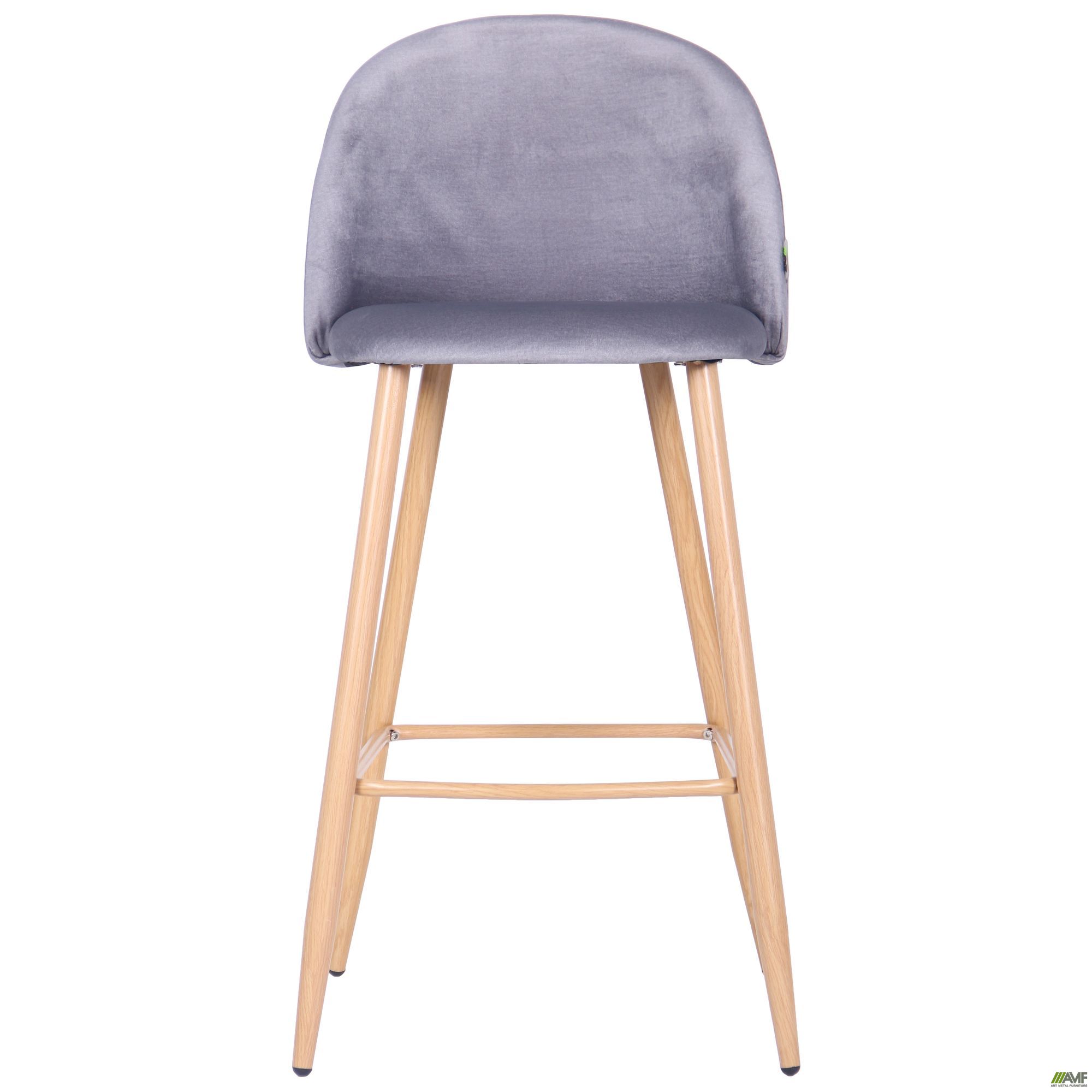Фото 3 - Барный стул Bellini бук/dark grey 