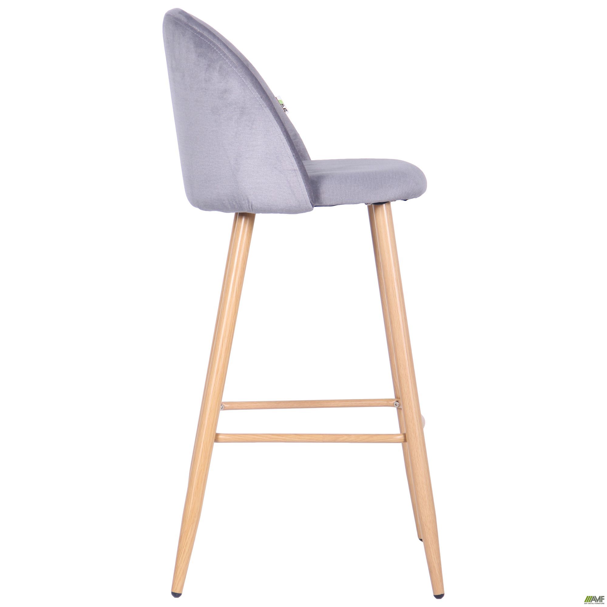 Фото 4 - Барный стул Bellini бук/dark grey 