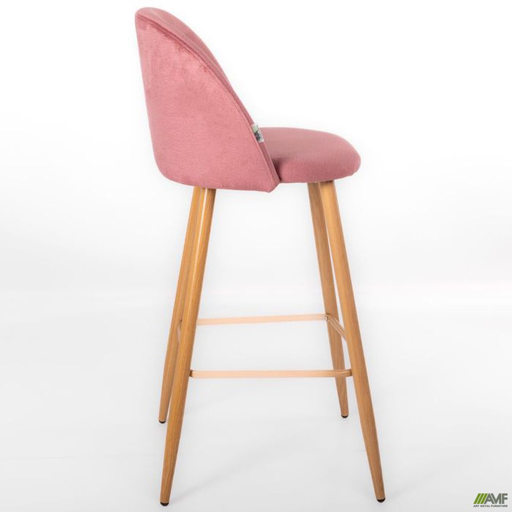 Фото 2 - Барный стул Bellini бук/pink 
