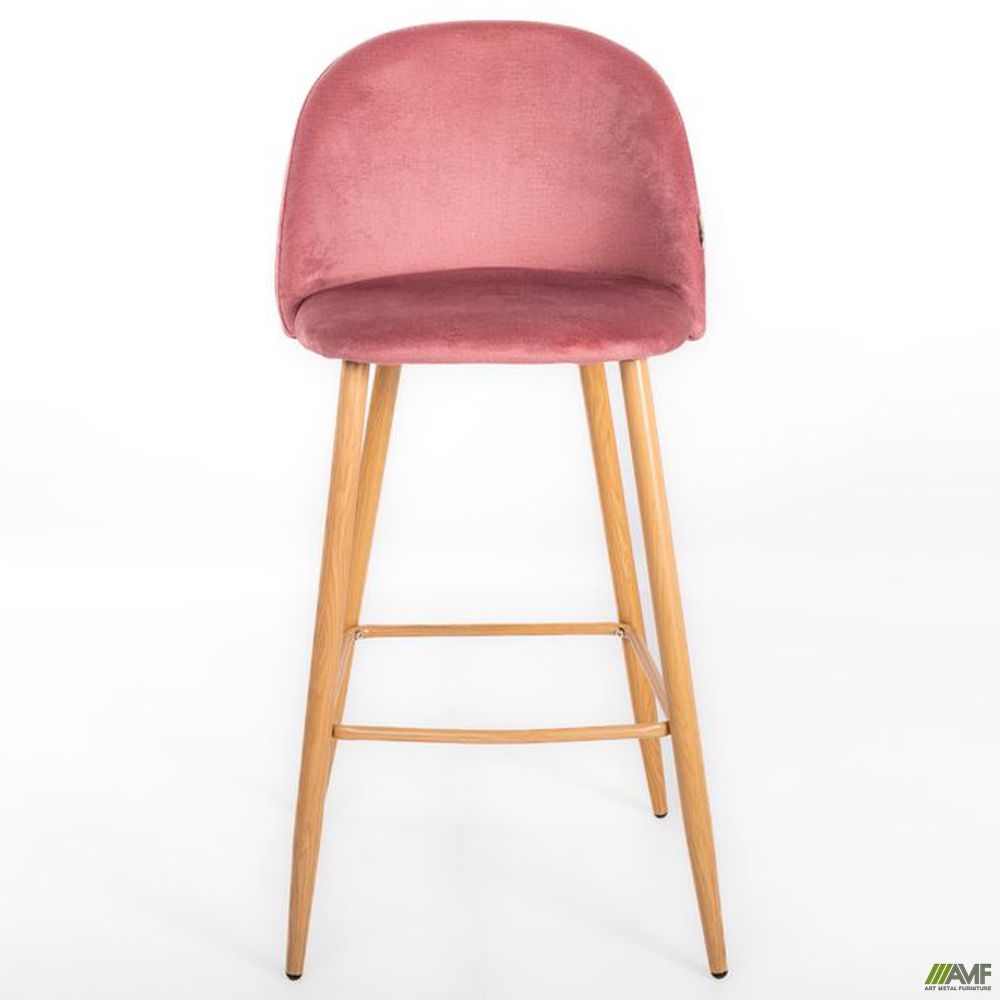 Фото 3 - Барный стул Bellini бук/pink 