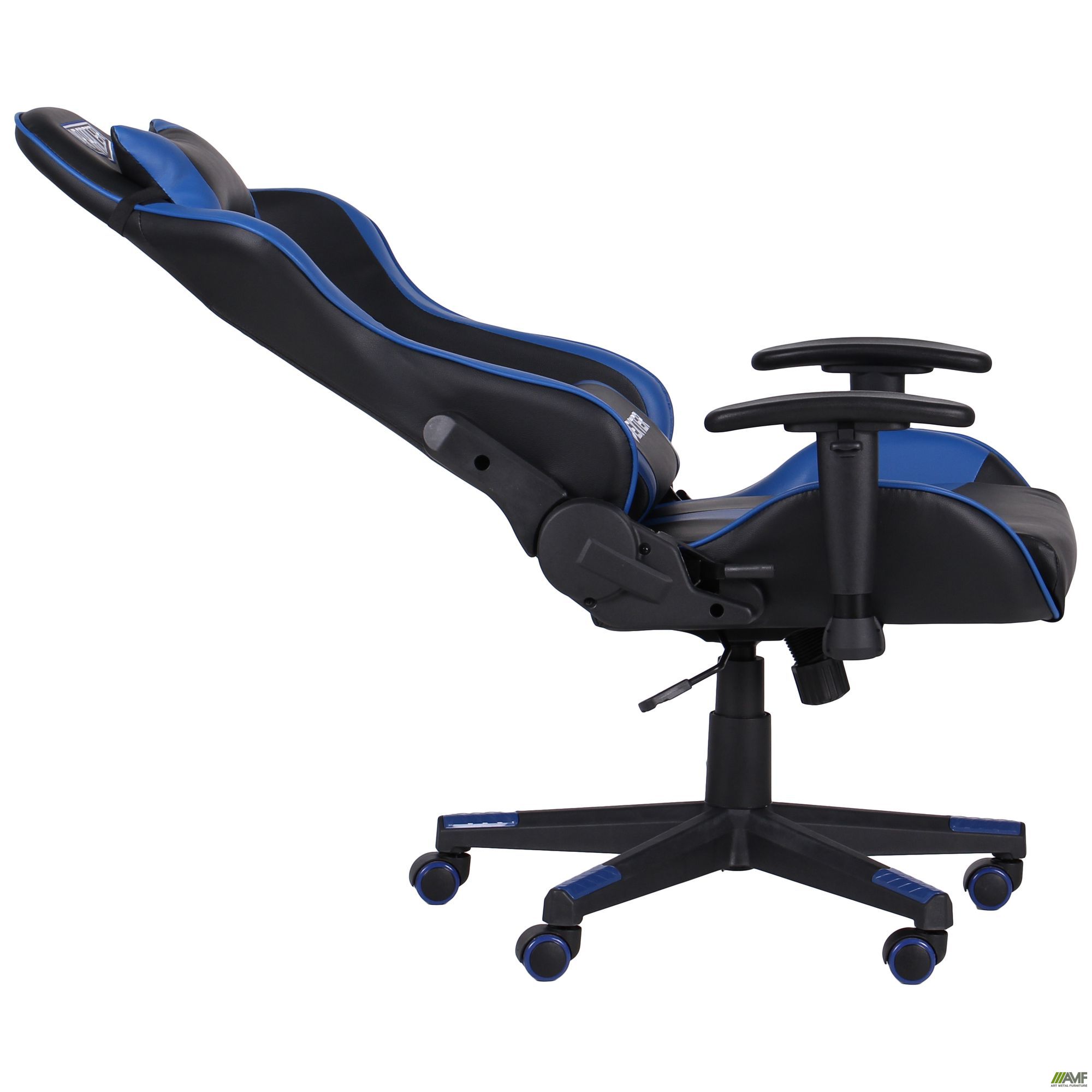 Фото 6 - Кресло VR Racer Dexter Slag черный/синий 