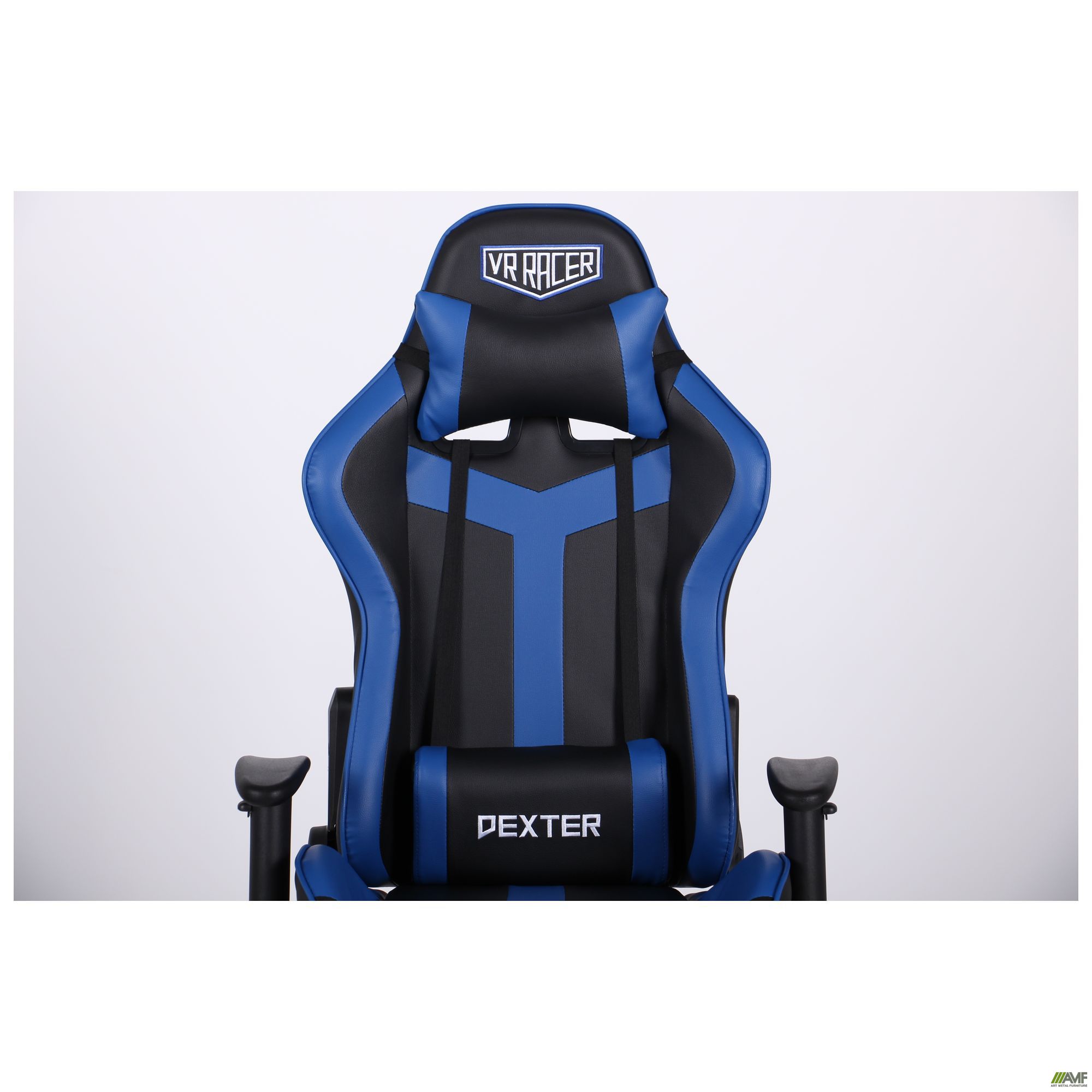 Фото 7 - Кресло VR Racer Dexter Slag черный/синий 