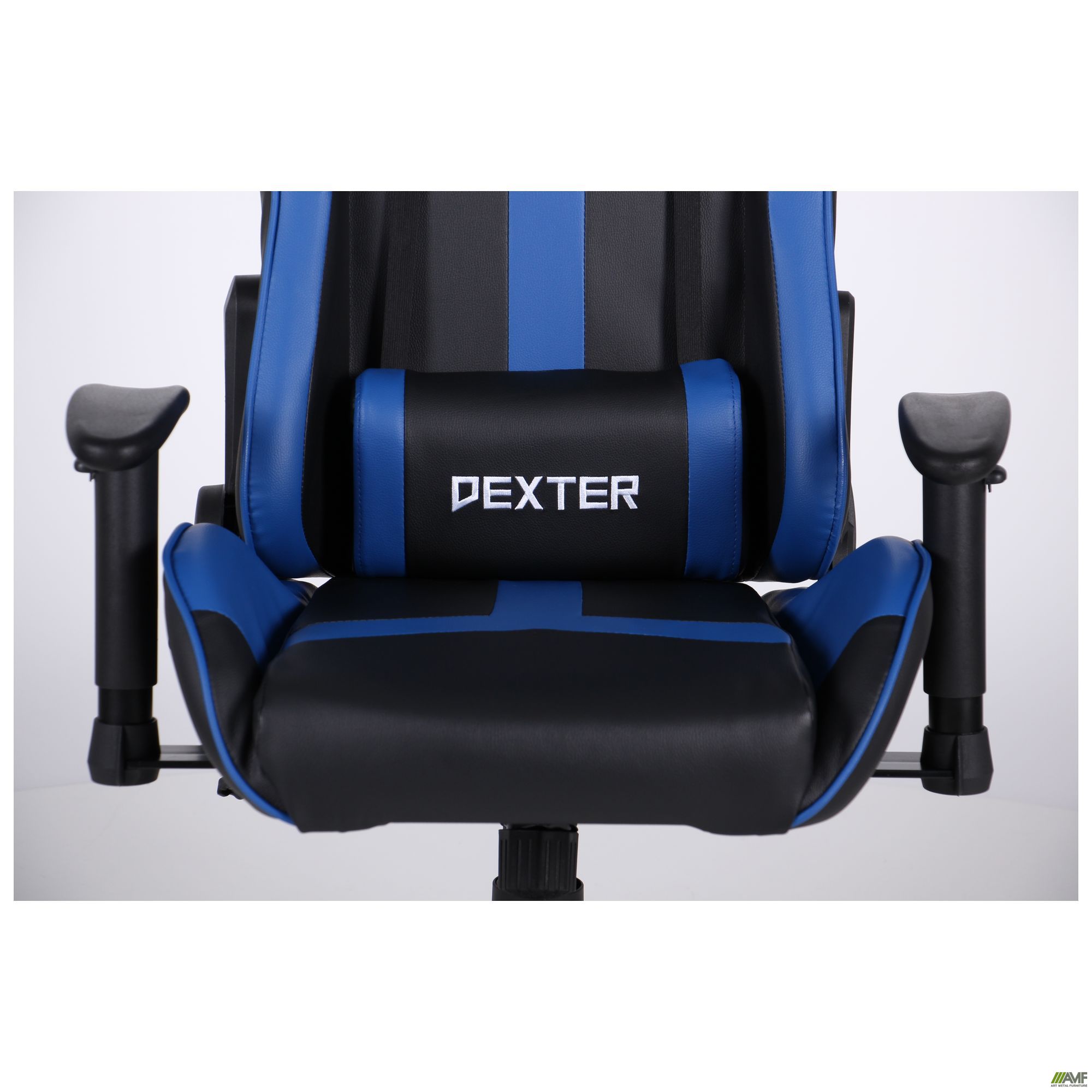 Фото 10 - Кресло VR Racer Dexter Slag черный/синий 