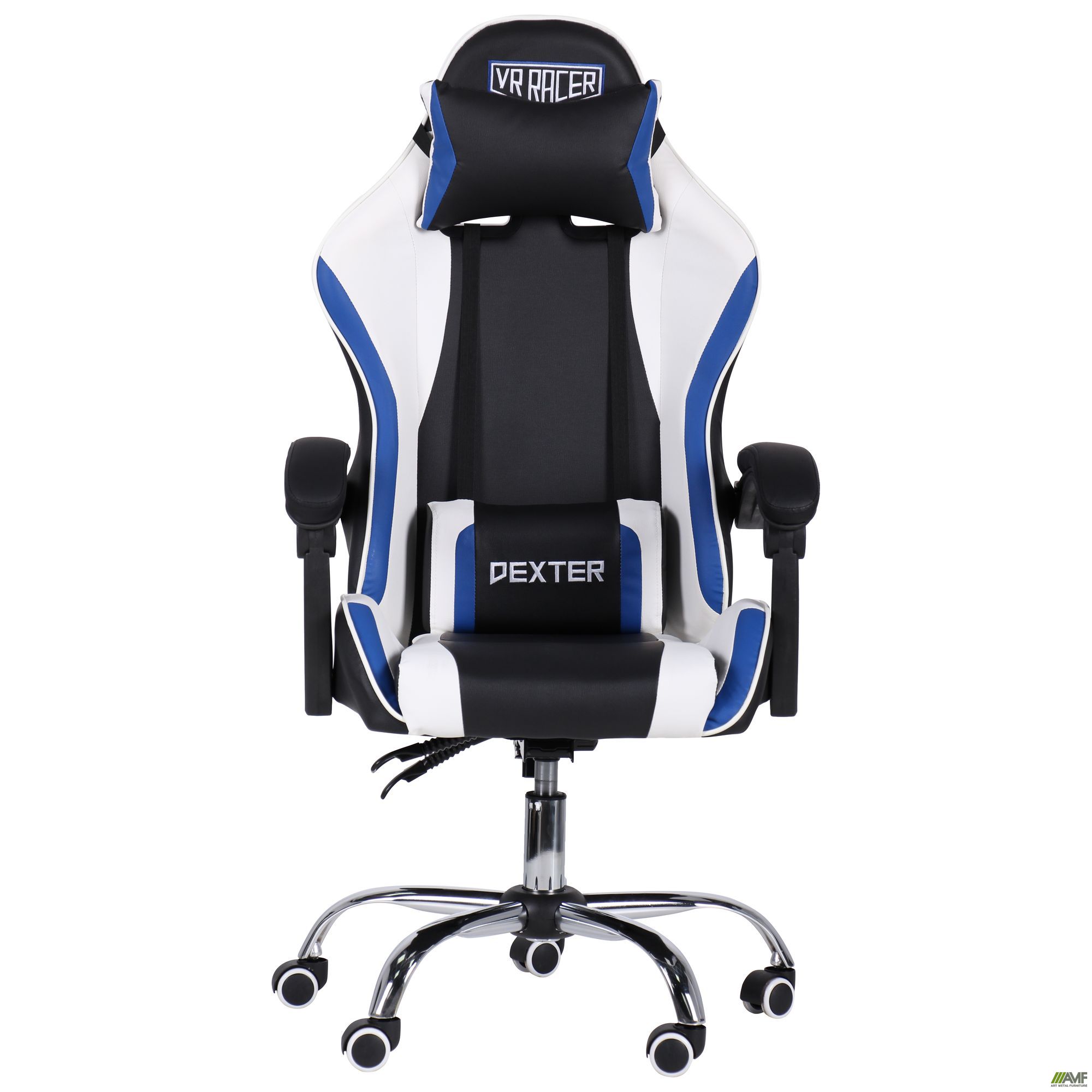Фото 3 - Кресло VR Racer Dexter Frenzy черный/синий 