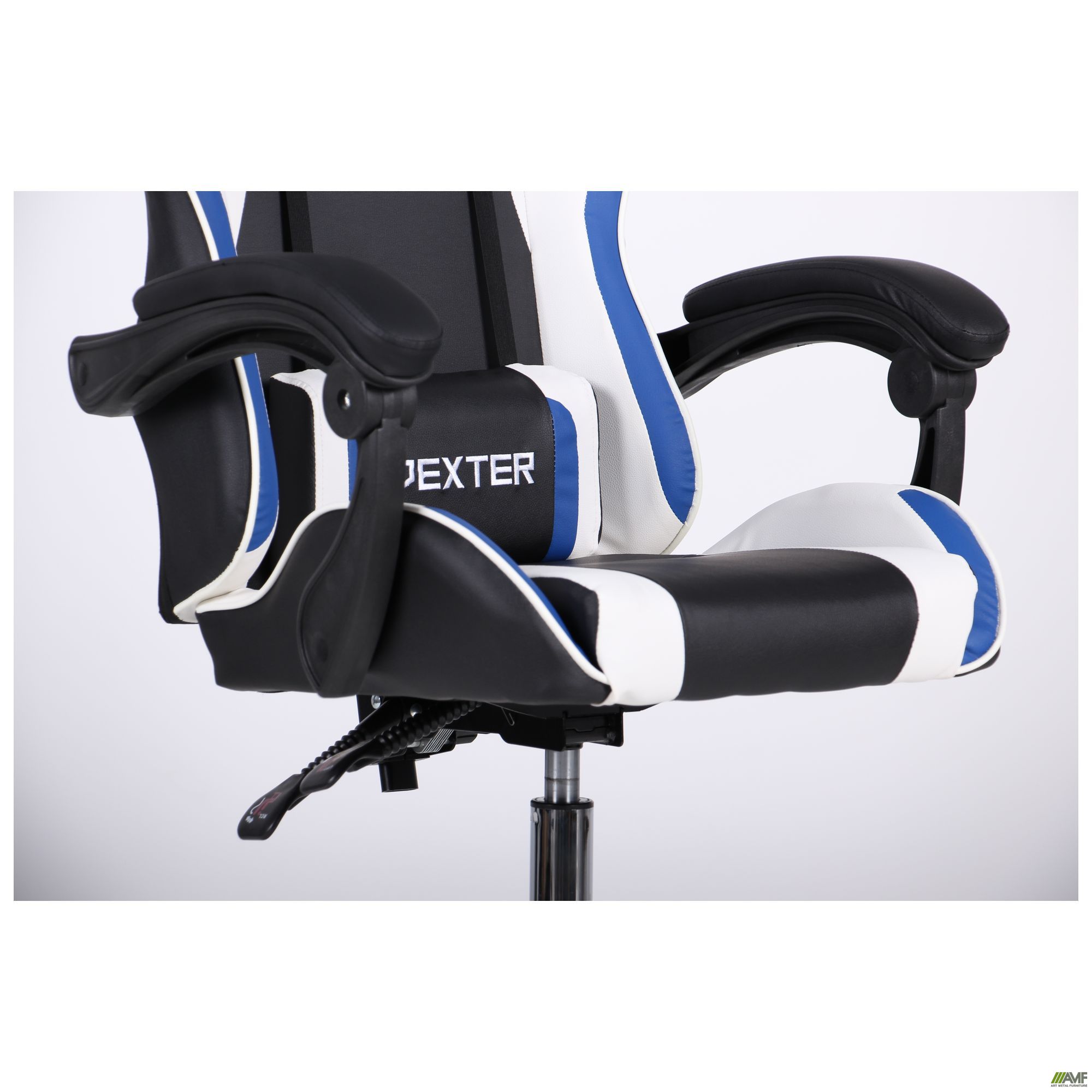Фото 9 - Кресло VR Racer Dexter Frenzy черный/синий 